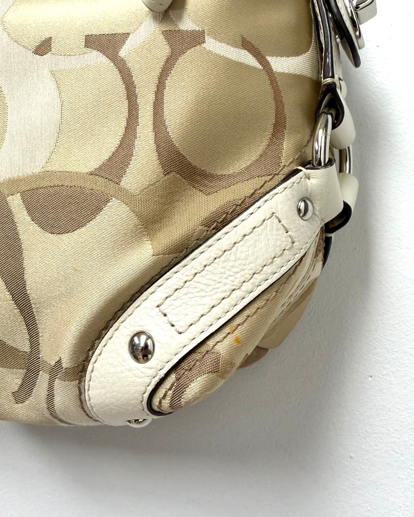 Coach Carly Signature Jacquard hobo bag