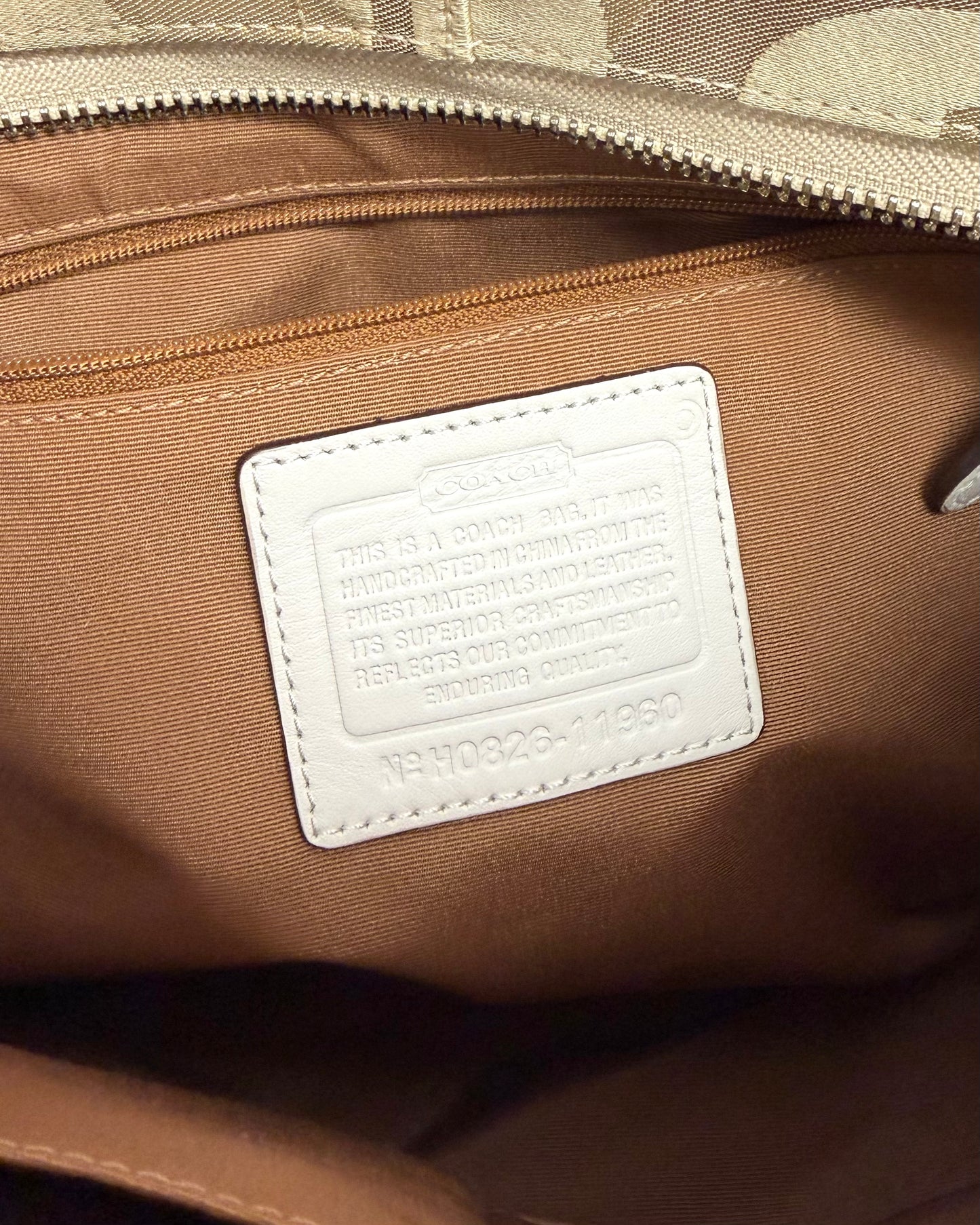 Coach Carly Signature Jacquard hobo bag