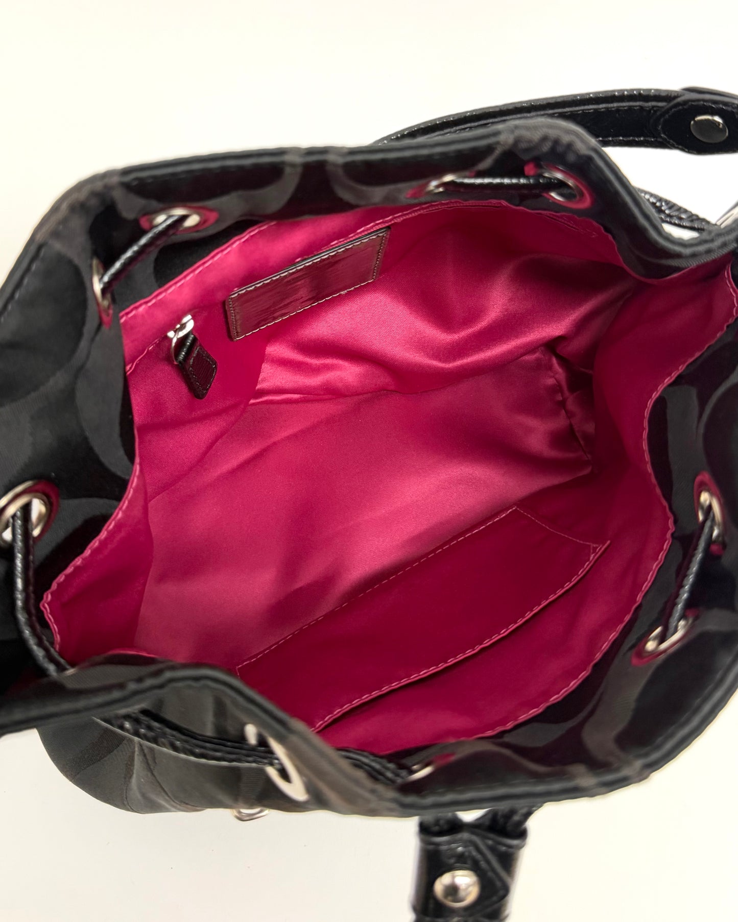 Coach Poppy drawstring bucket purse