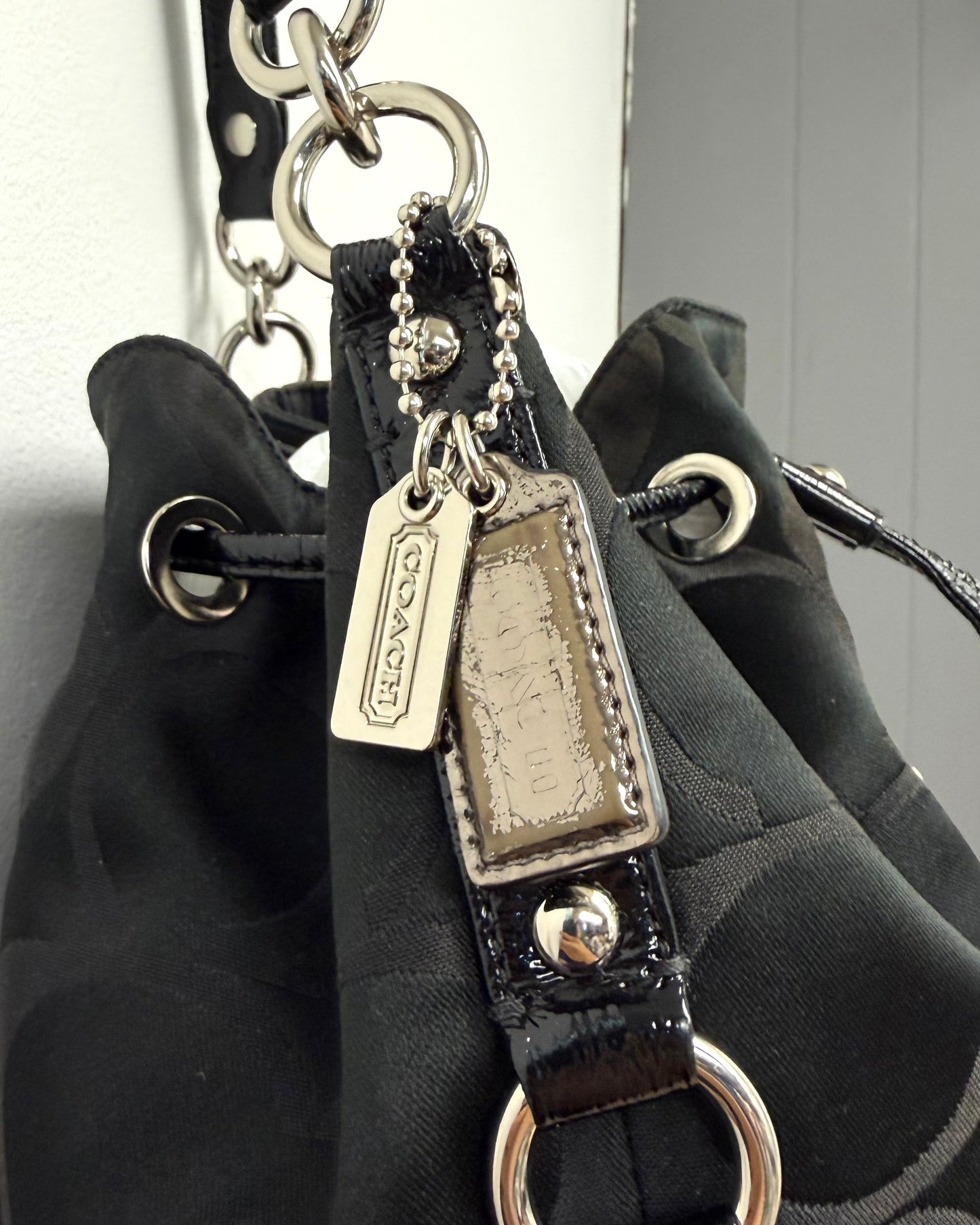 Coach Poppy drawstring bucket purse