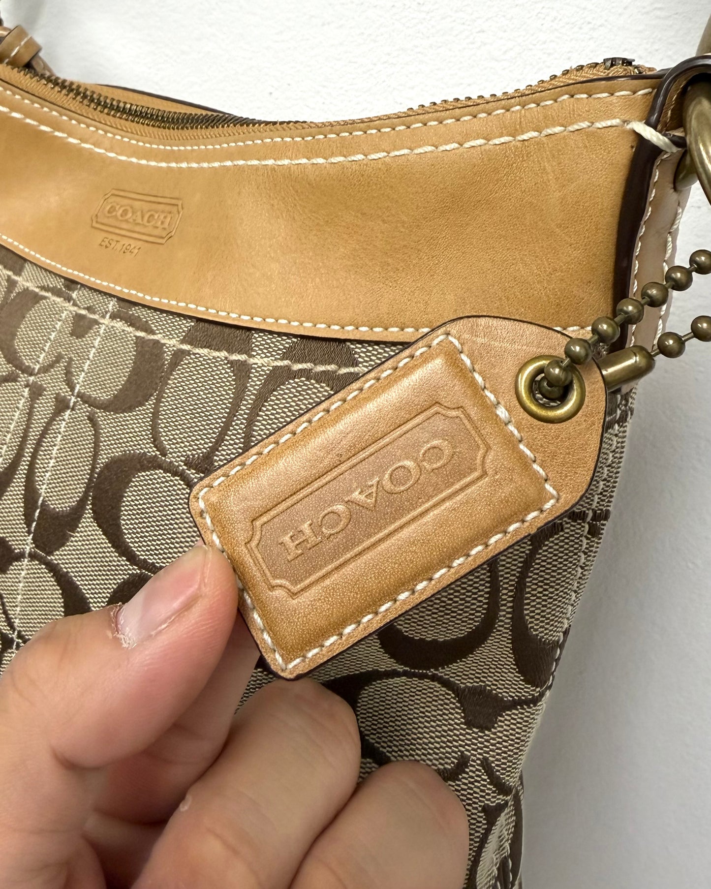 Coach Signature crossbody bag