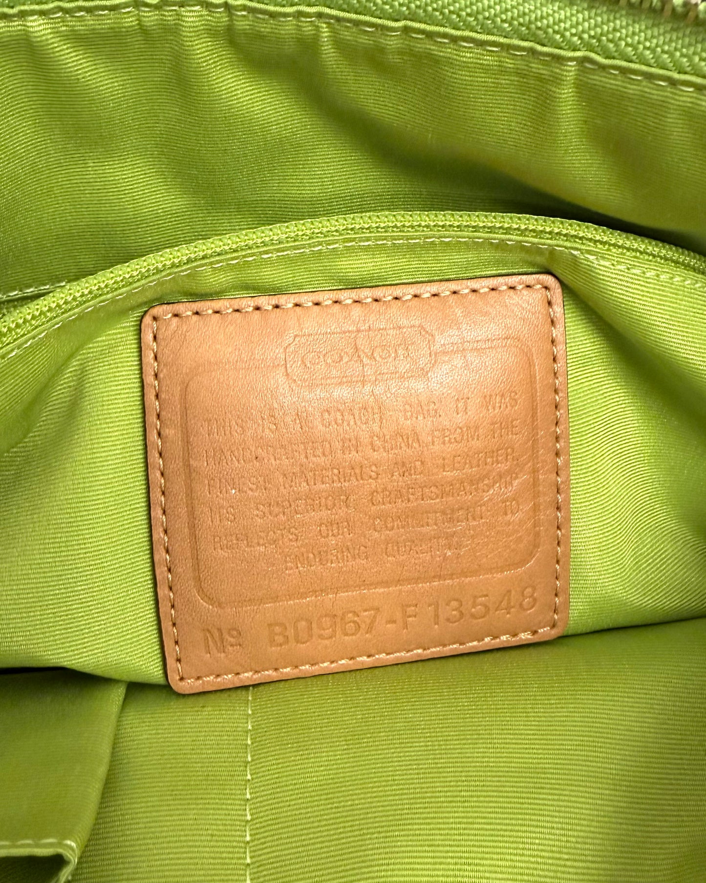 Coach Signature Stripe Tote