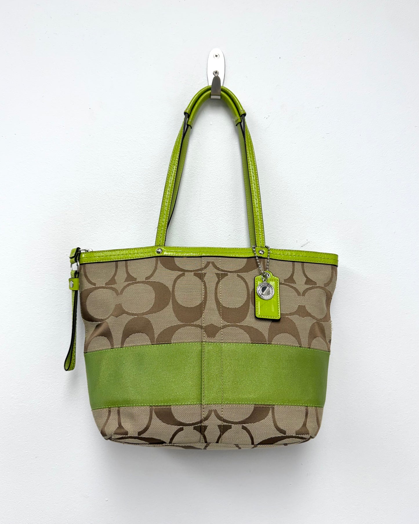 Coach Signature Stripe Tote
