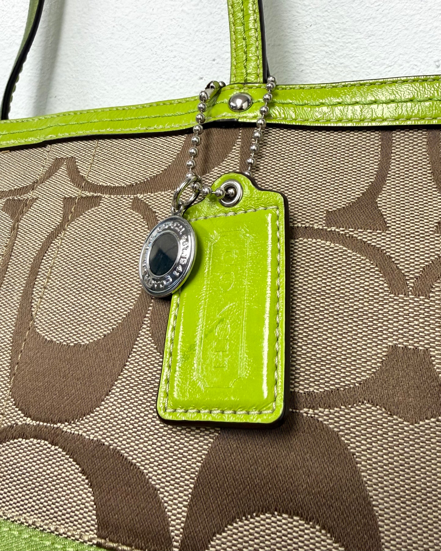 Coach Signature Stripe Tote