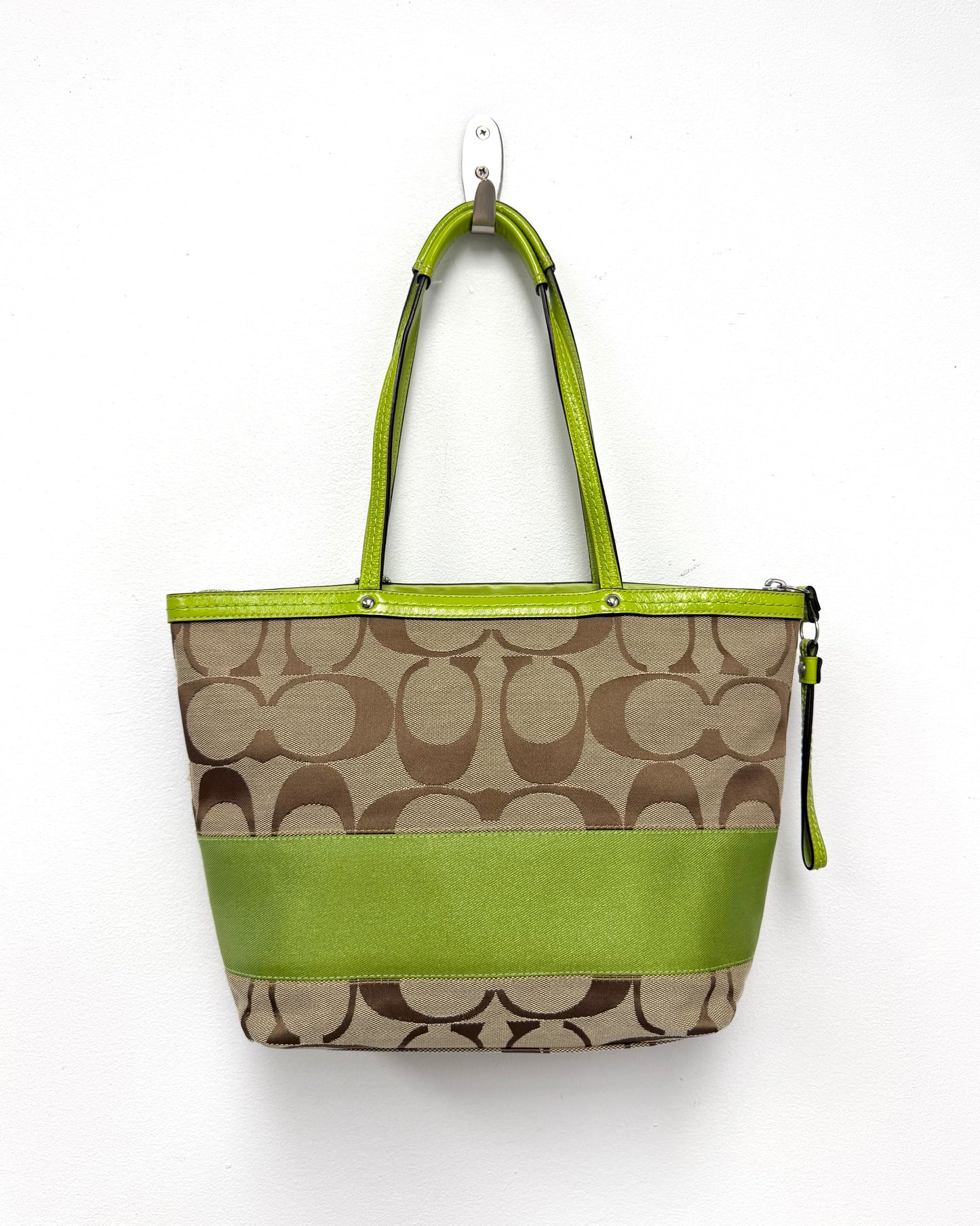 Coach Signature Stripe Tote
