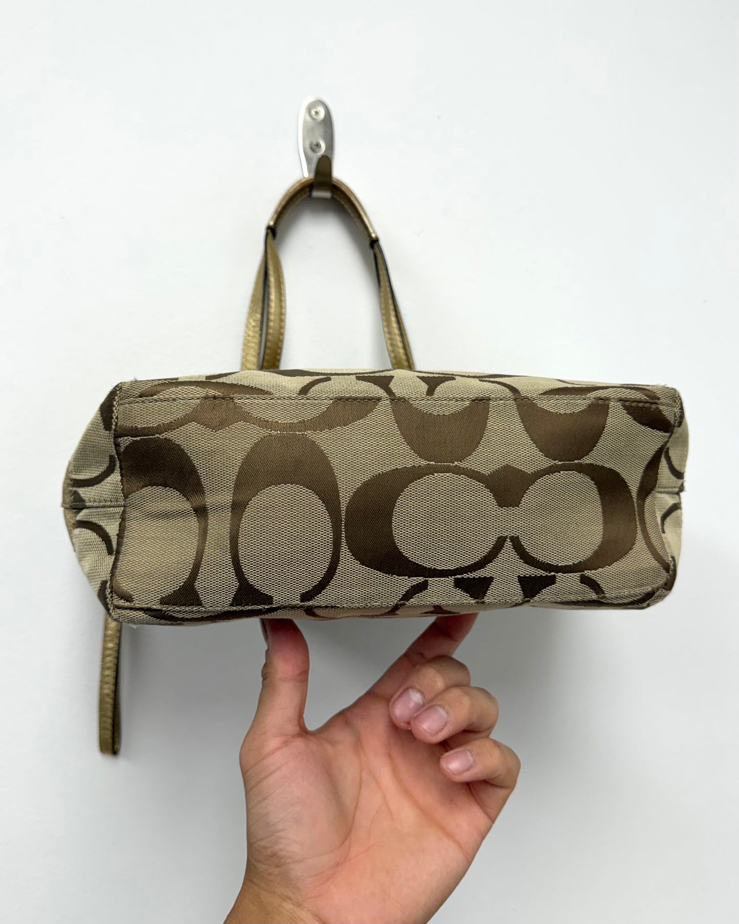 Coach Signature Stripe Tote Bag