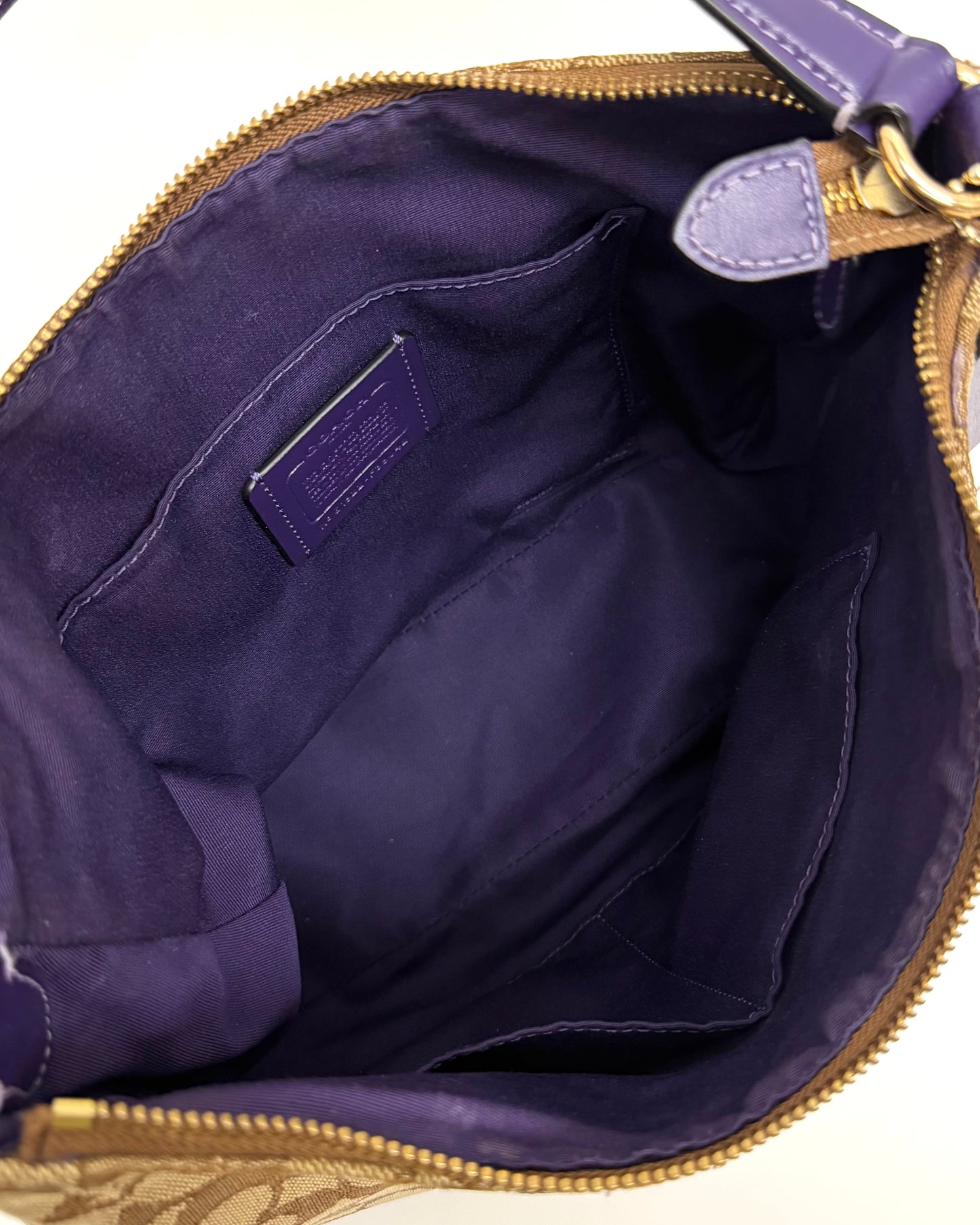Coach Signature Stripe Hobo bag
