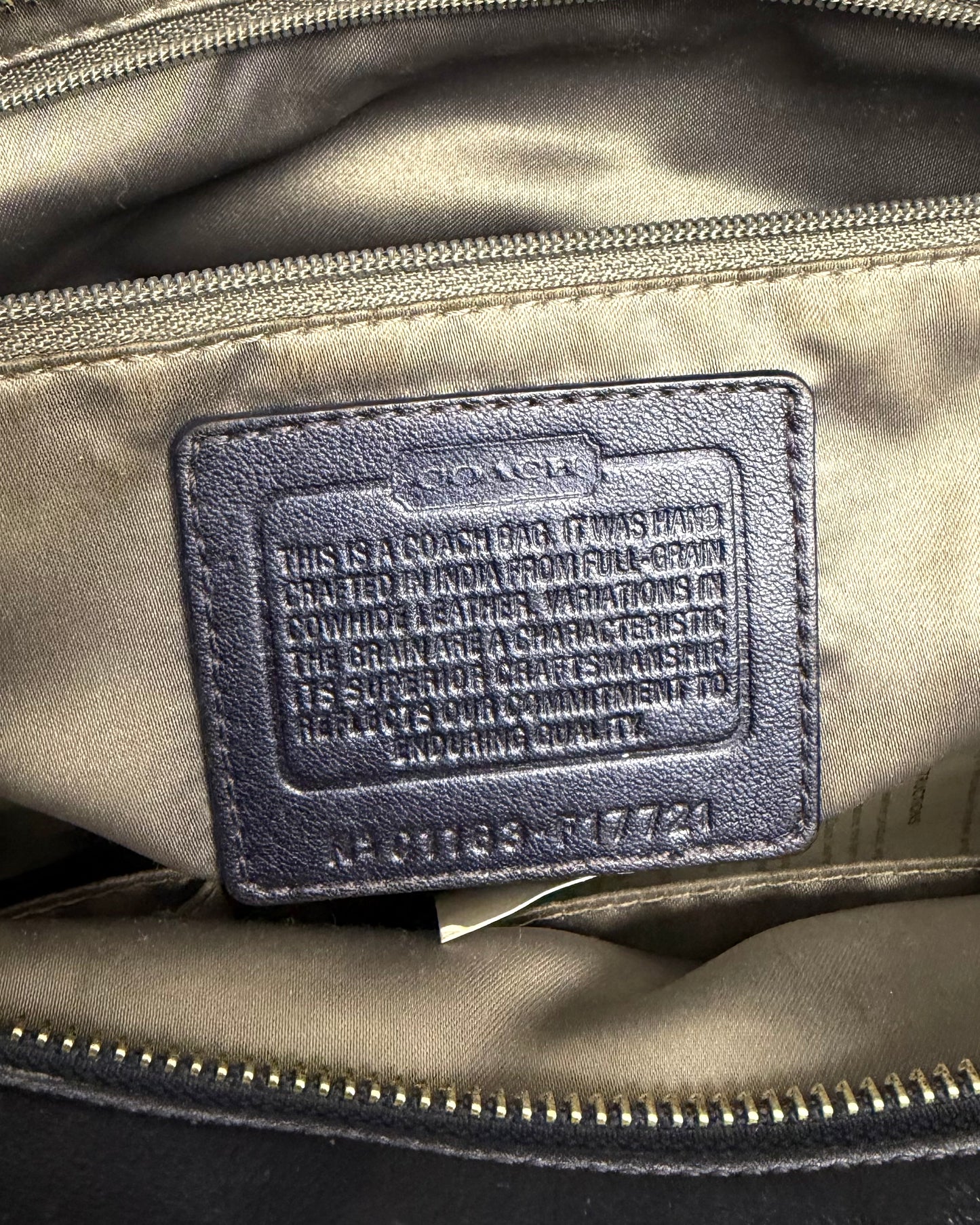 Coach black leather Gallery East West tote bag