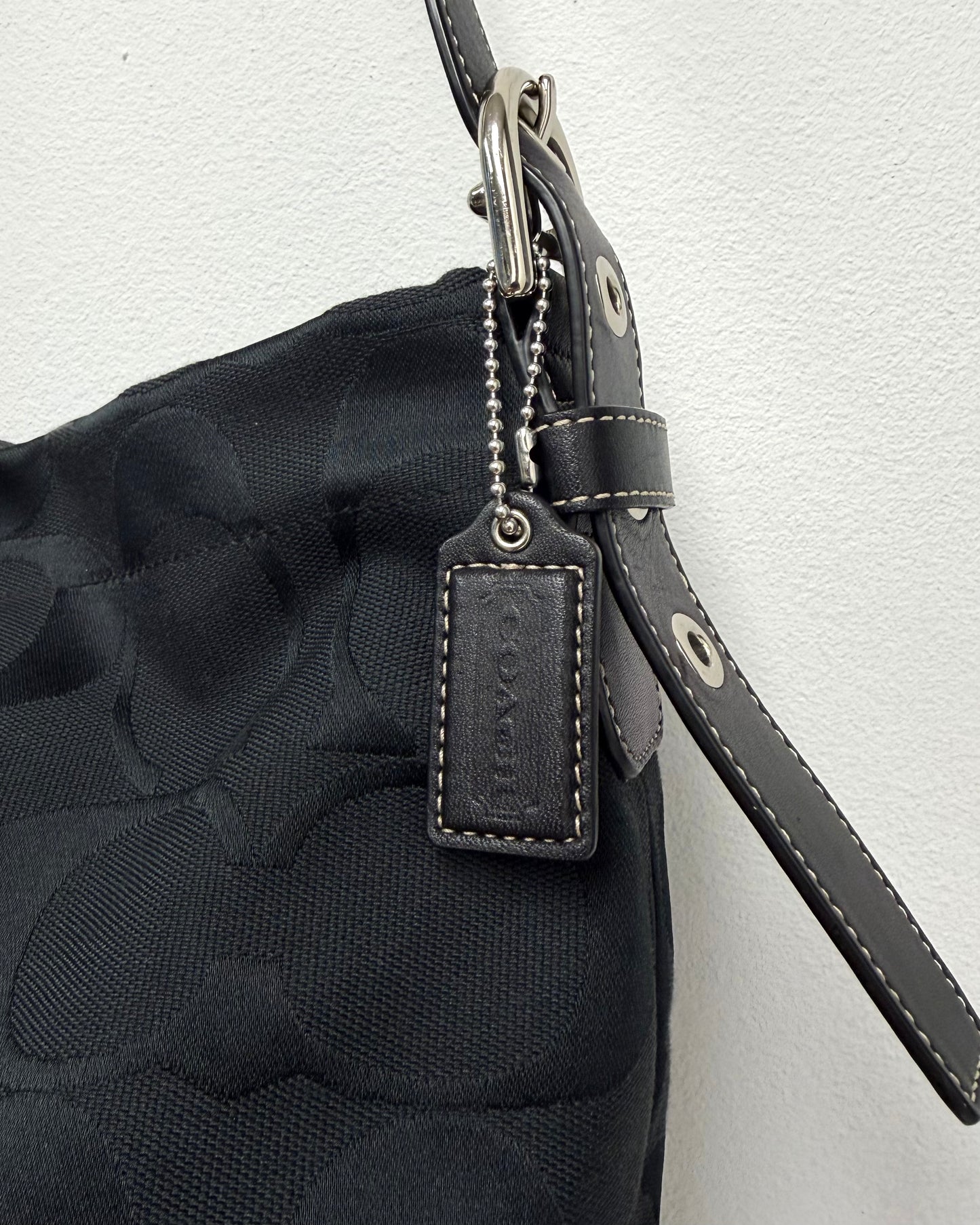 Coach Signature Jacquard duffle shoulder bag