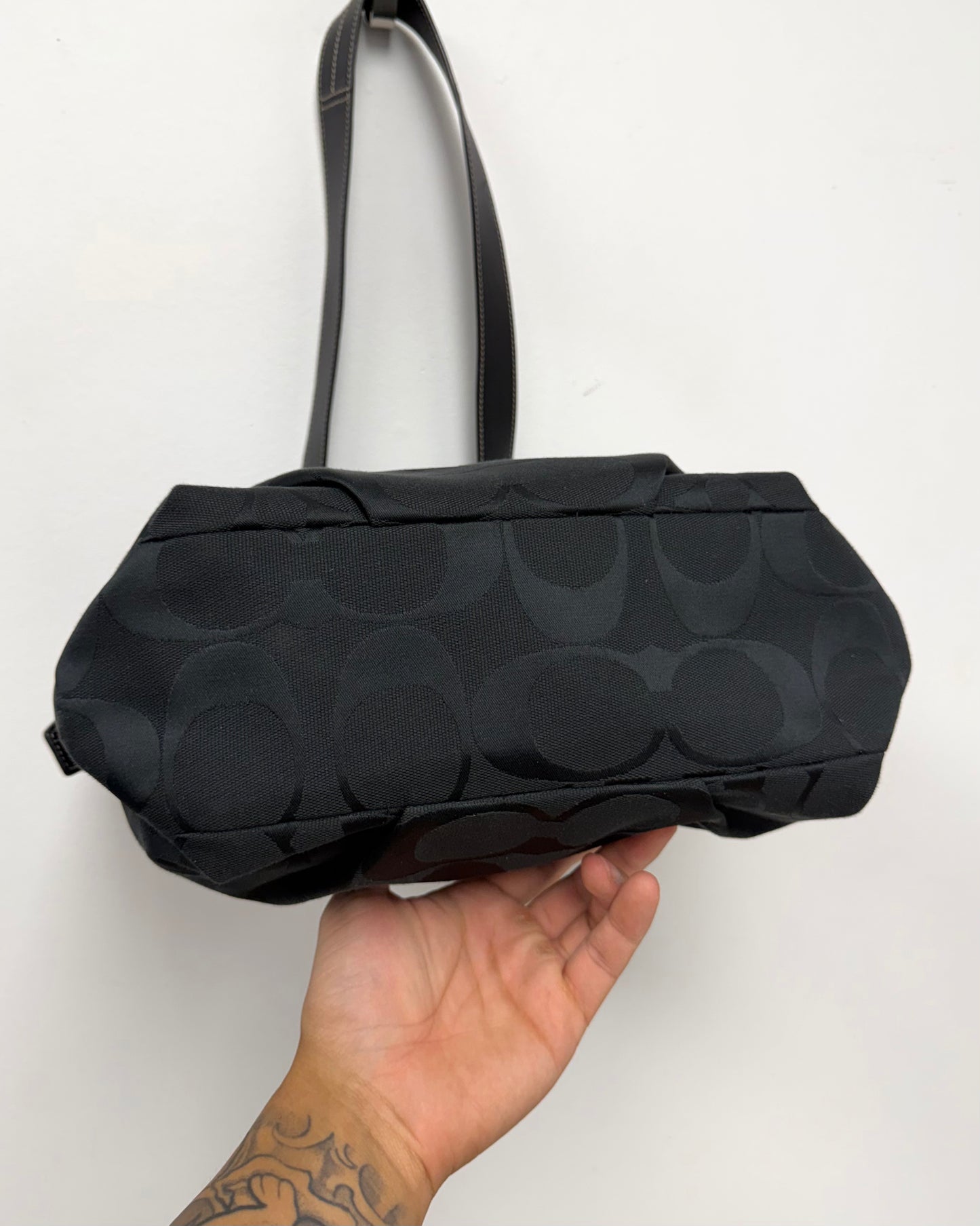 Coach Signature Jacquard duffle shoulder bag
