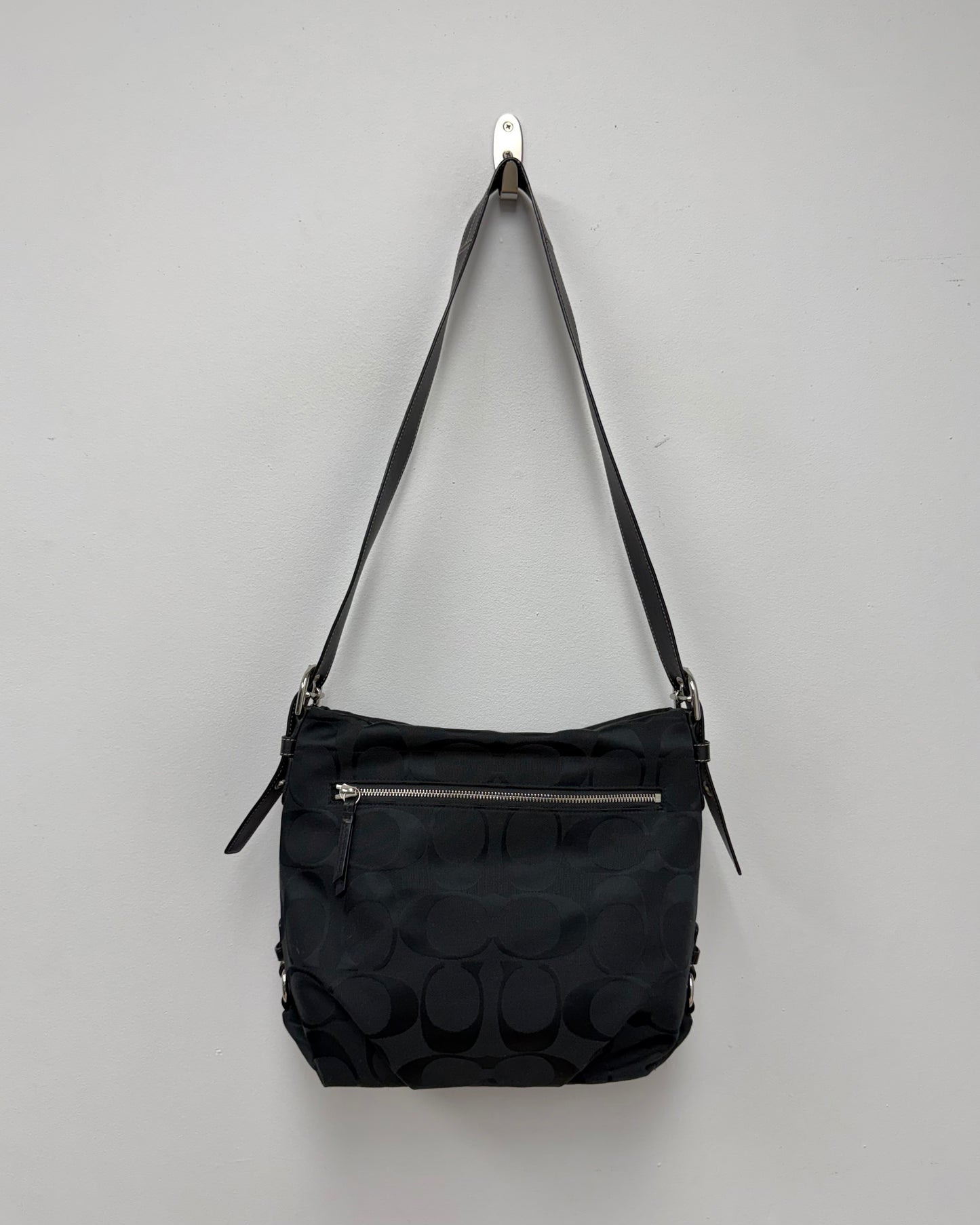 Coach Signature Jacquard duffle shoulder bag