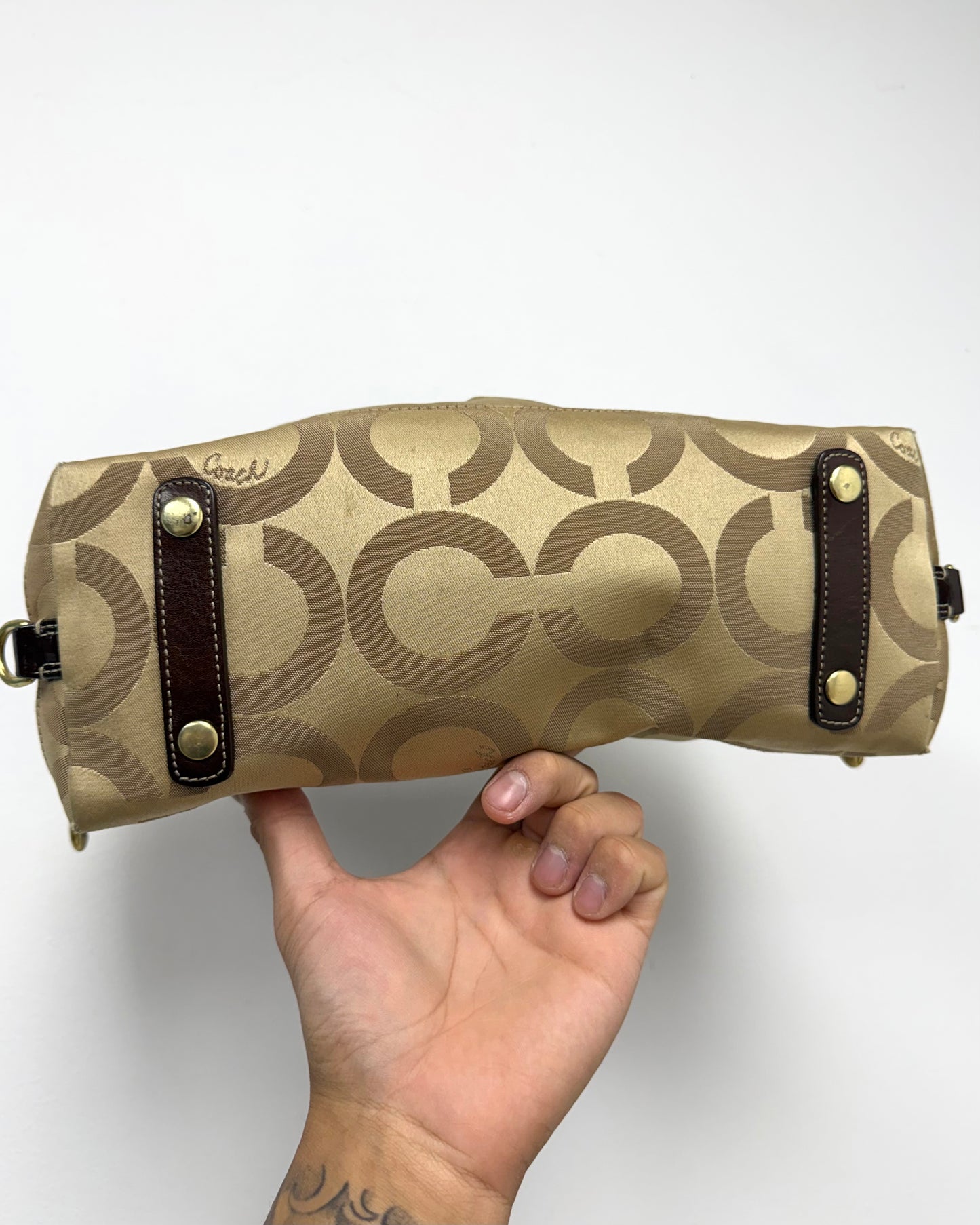 Coach Madison Dotted Op Art Sophia satchel