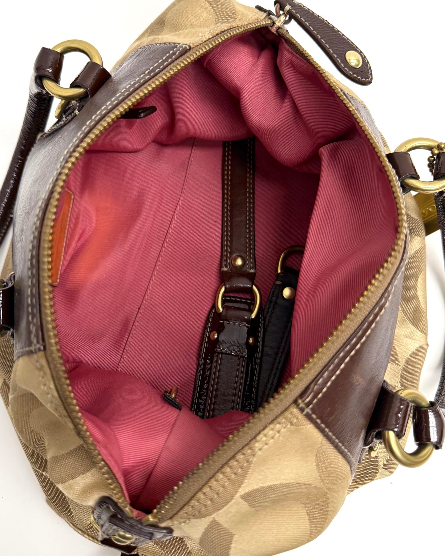Coach Madison Dotted Op Art Sophia satchel