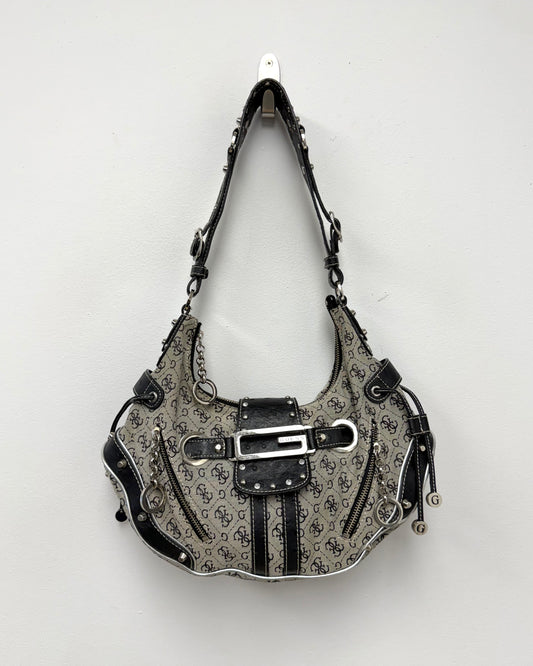 GUESS monogram hobo shoulder bag