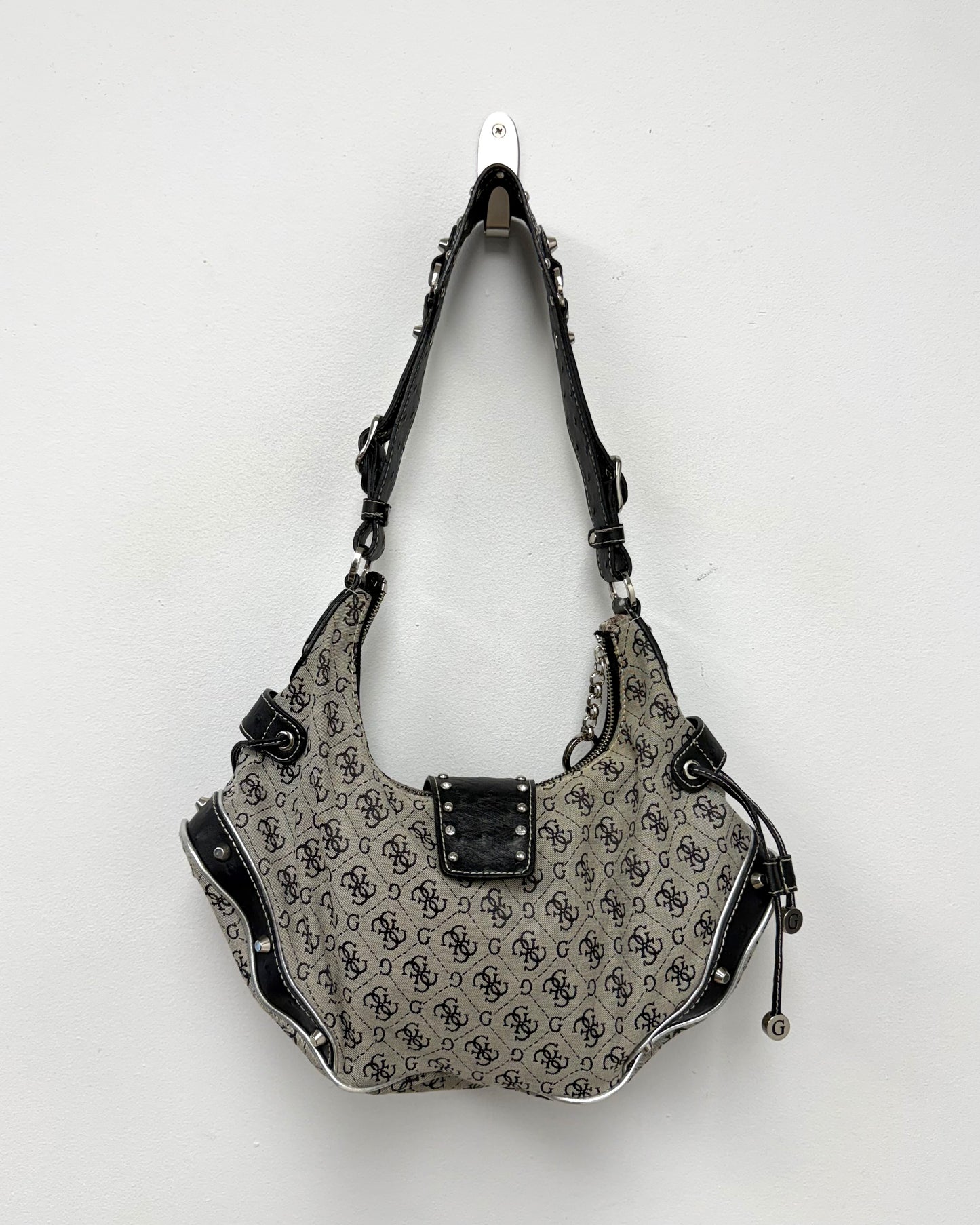 GUESS monogram hobo shoulder bag
