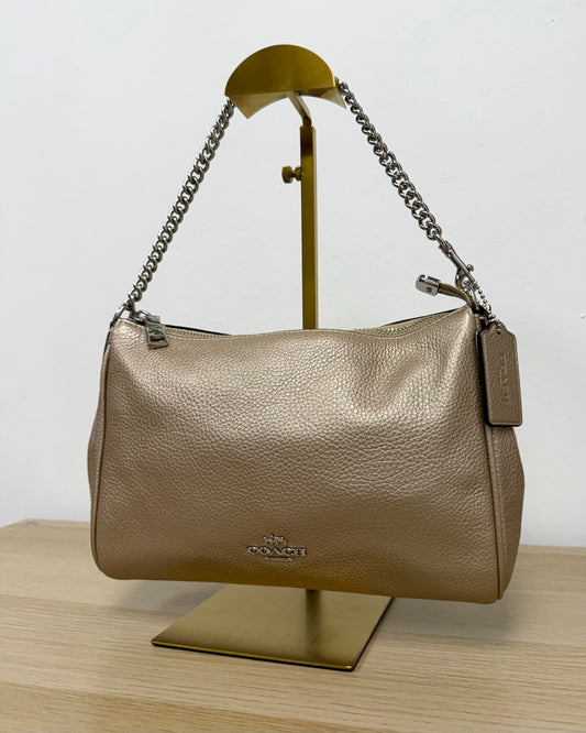 Platinum Coach Carrie Crossbody bag