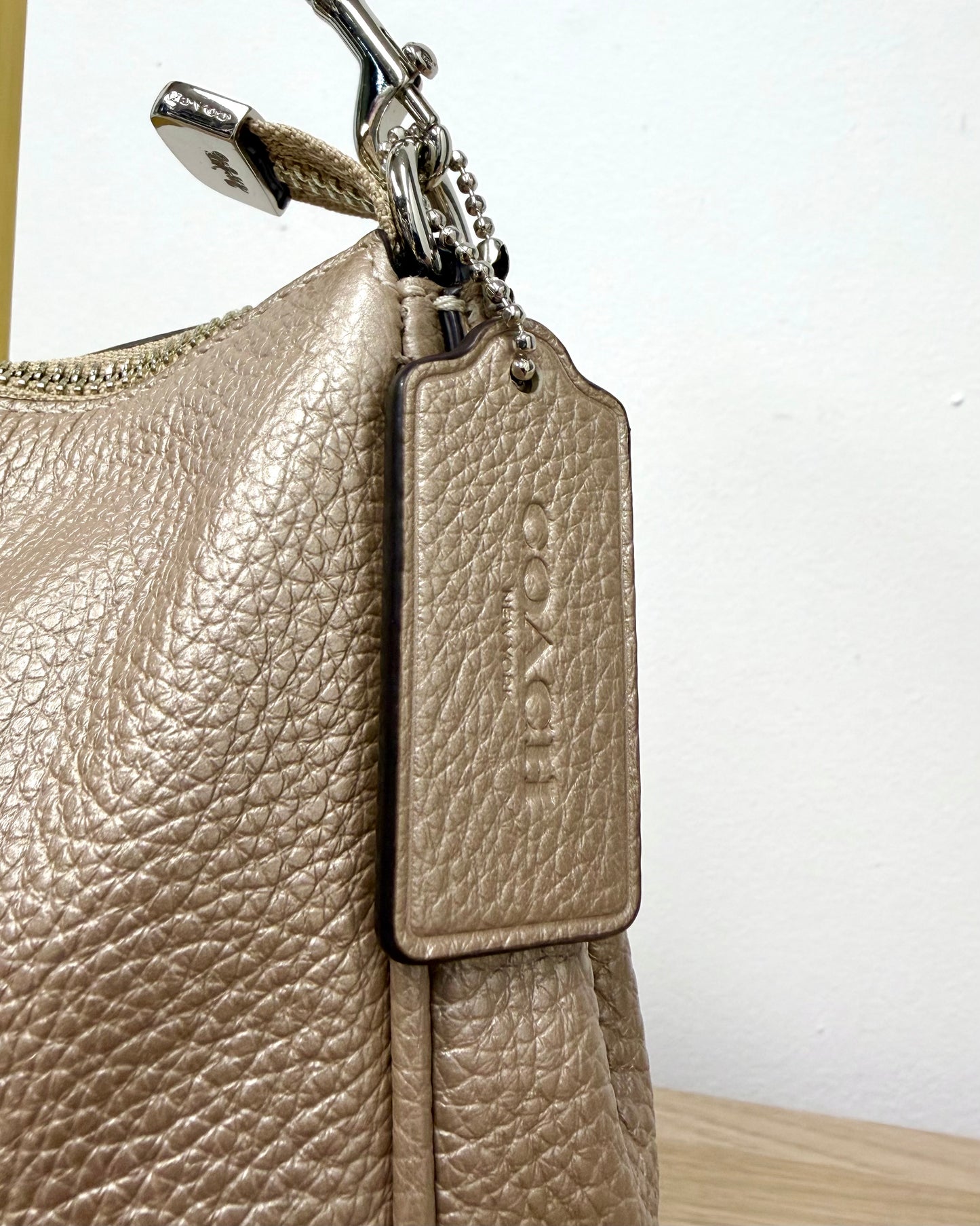 Platinum Coach Carrie Crossbody bag