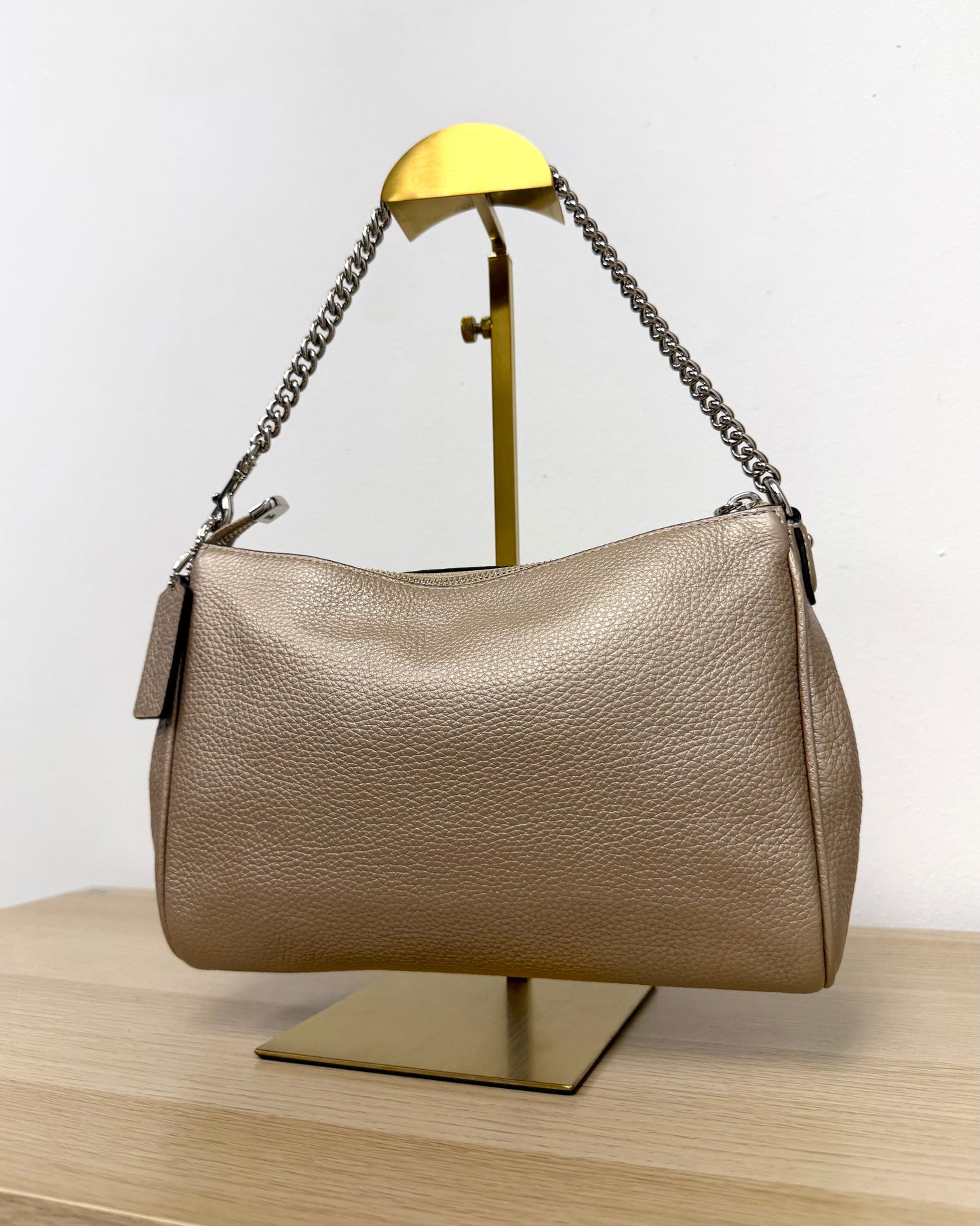 Platinum Coach Carrie Crossbody bag