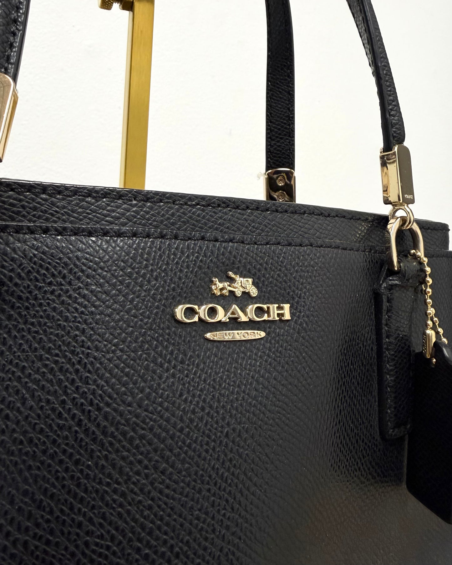 Coach black leather Christie Carryall satchel