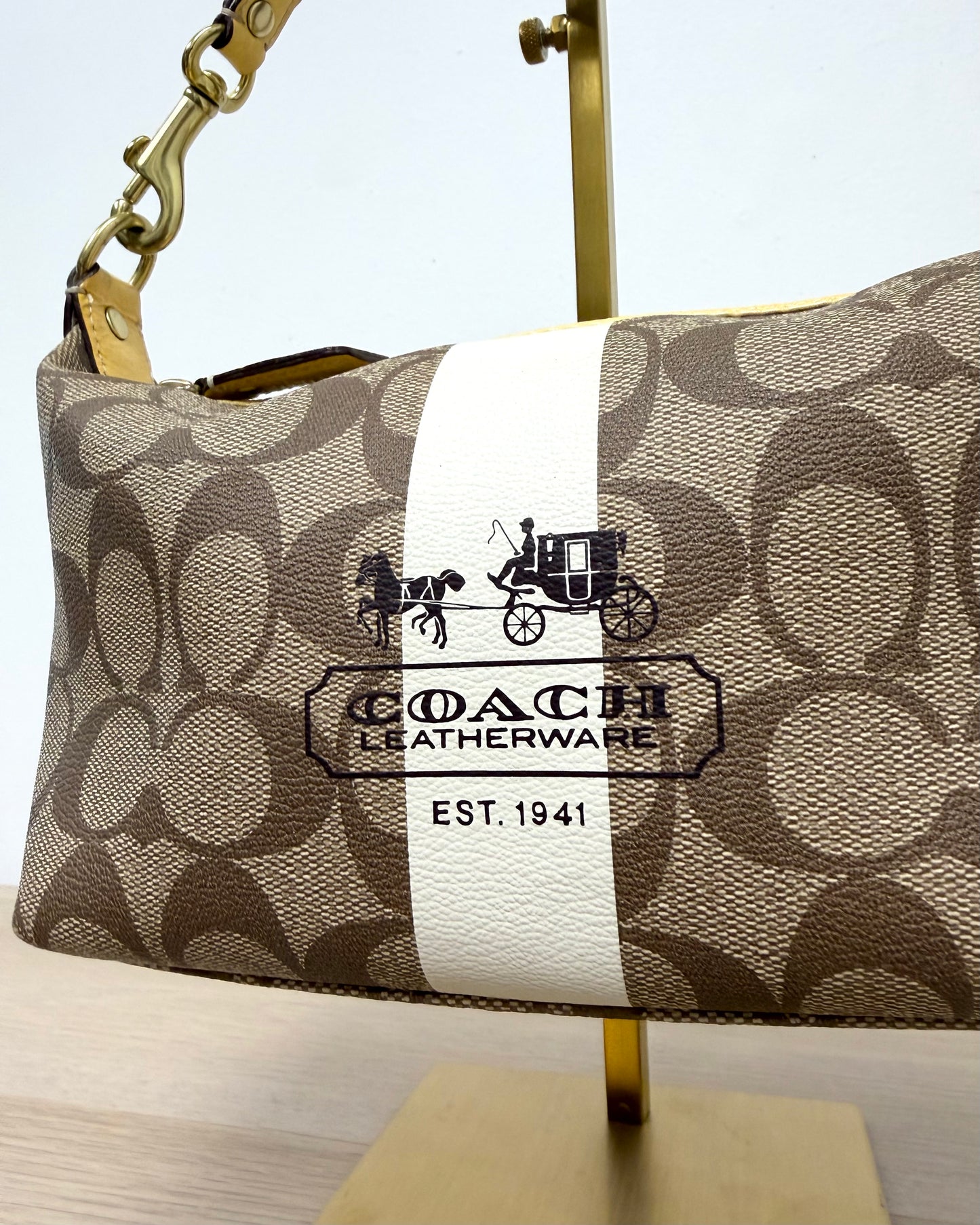 Coach Heritage Stripe handbag