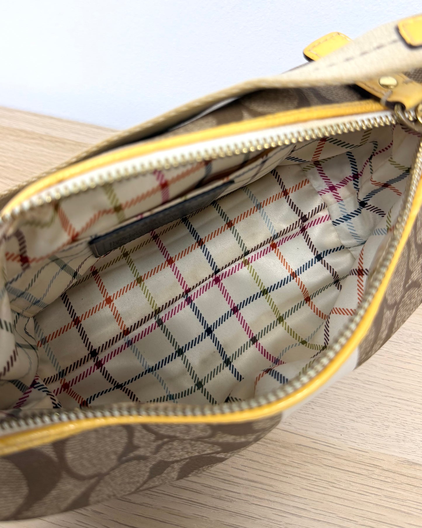 Coach Heritage Stripe handbag