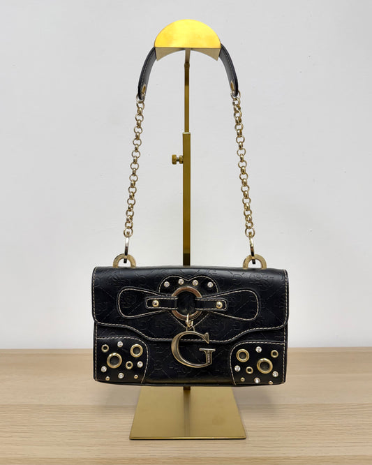 Vintage Guess studded Y2K shoulder bag