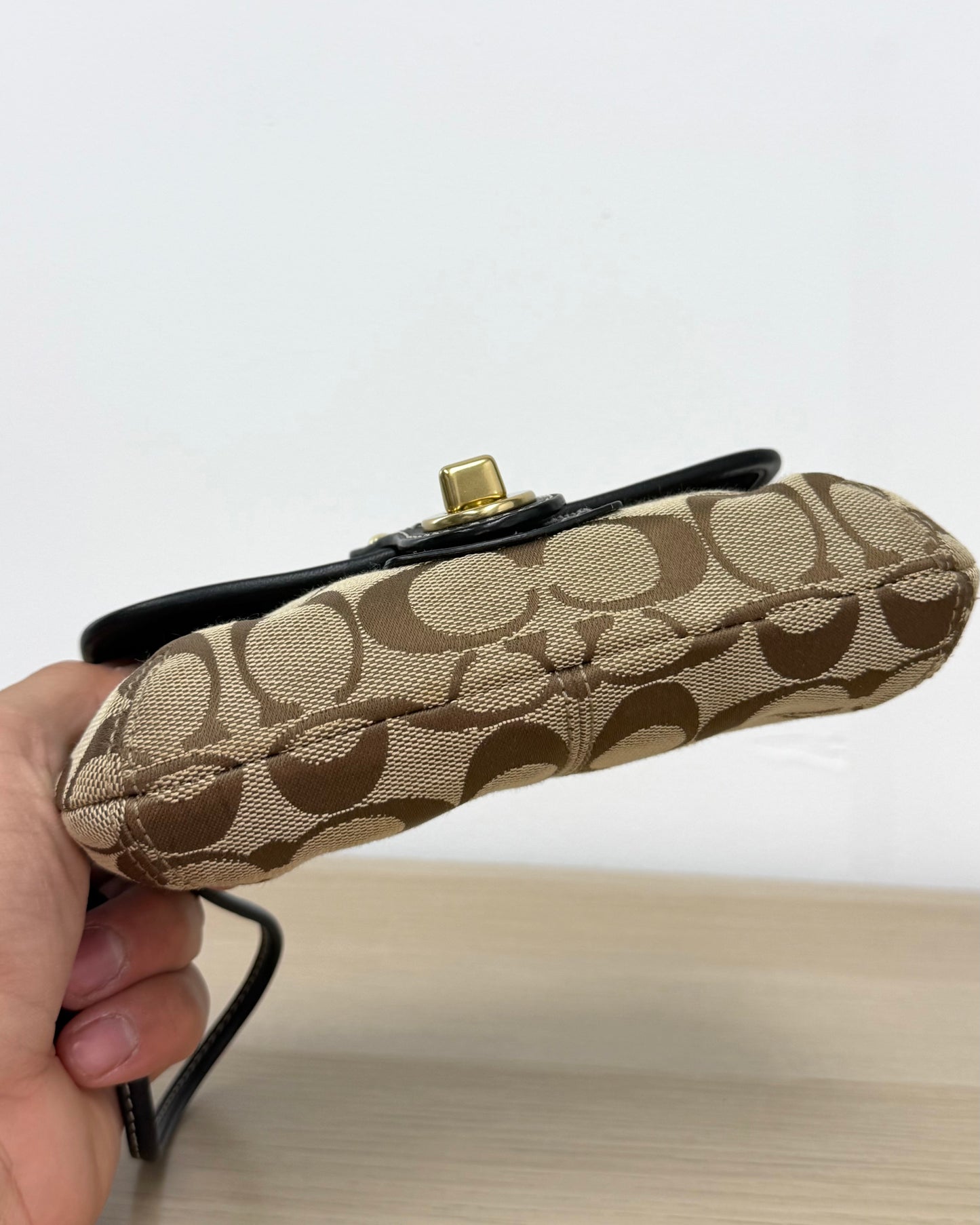 Coach Legacy Signature Turnlock Wristlet