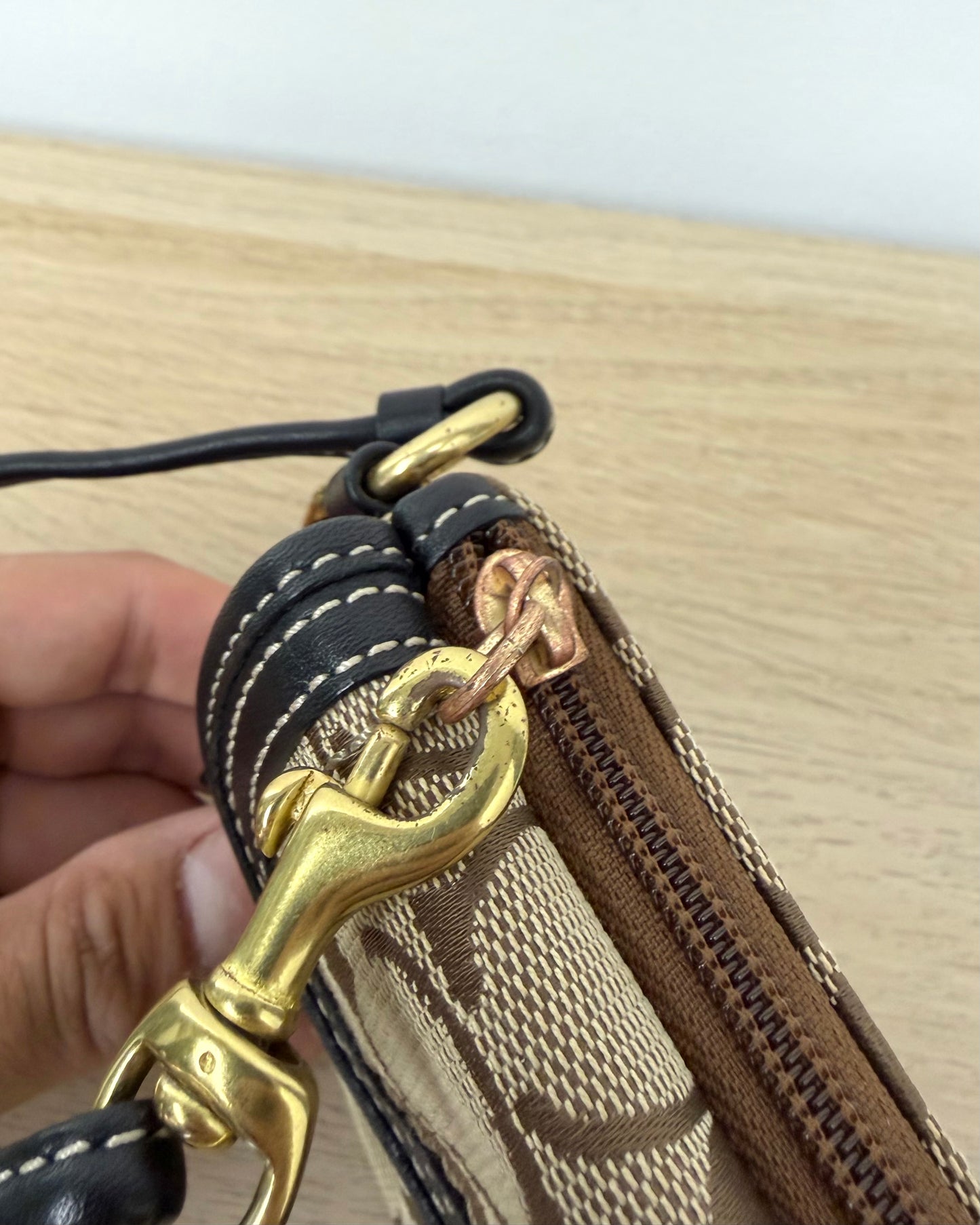 Coach Legacy Signature Turnlock Wristlet
