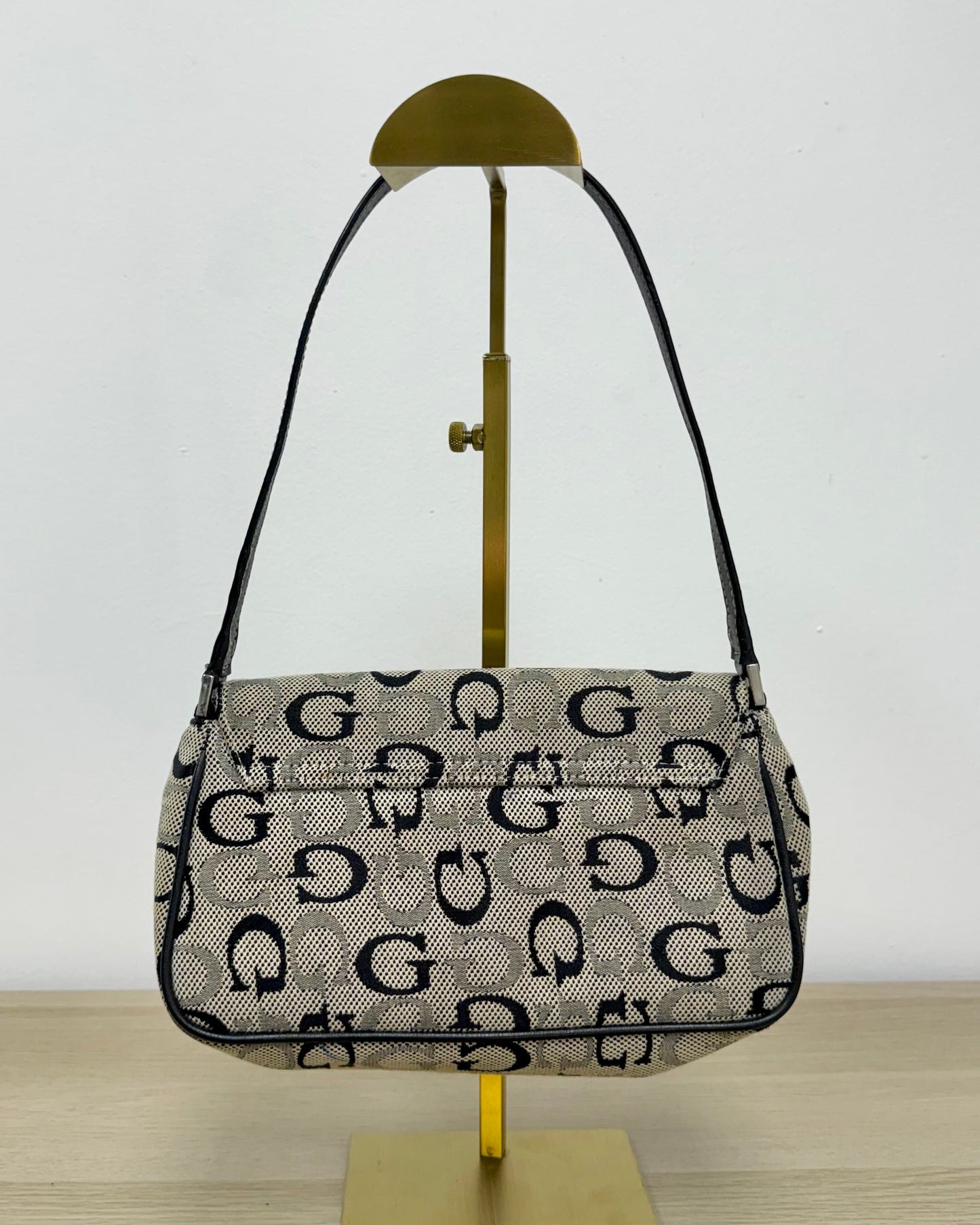 Guess monogram mini baguette bag