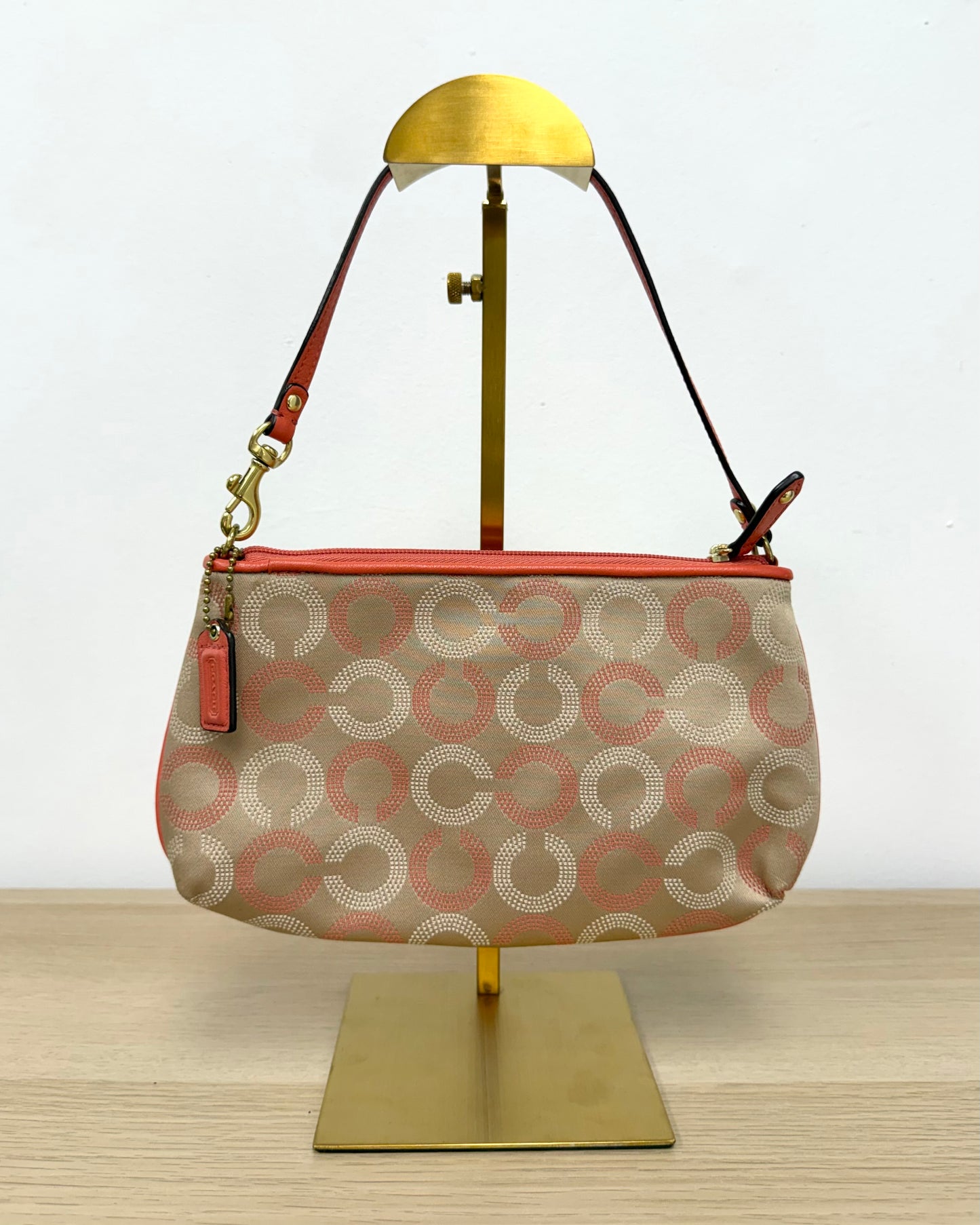 Coach Ashley Dotted Op Art Large Wristlet