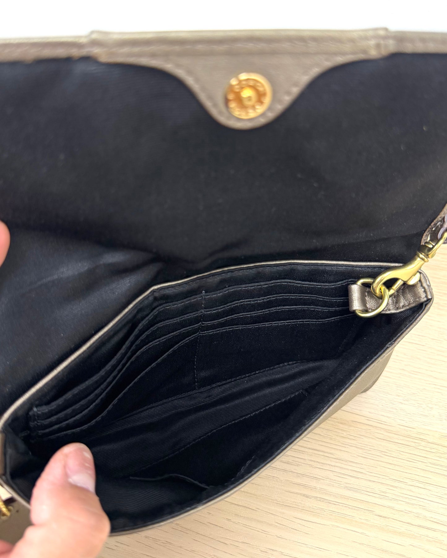 Coach Ashley Large Flap Wristlet