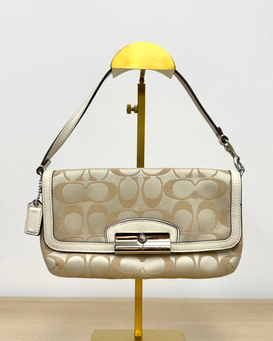 Coach Kristin Signature Sateen Flap Wristlet