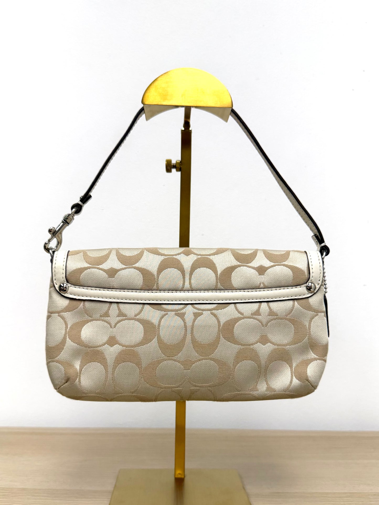 Coach Kristin Signature Sateen Flap Wristlet