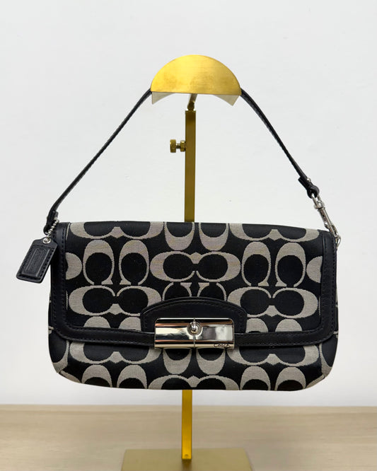 Coach Kristin Signature Large Flap Wristlet