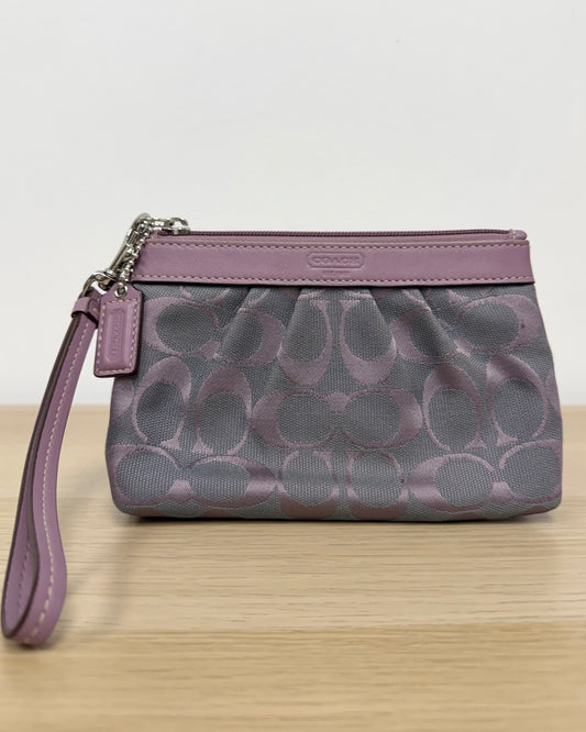 Coach Soho pleated wristlet