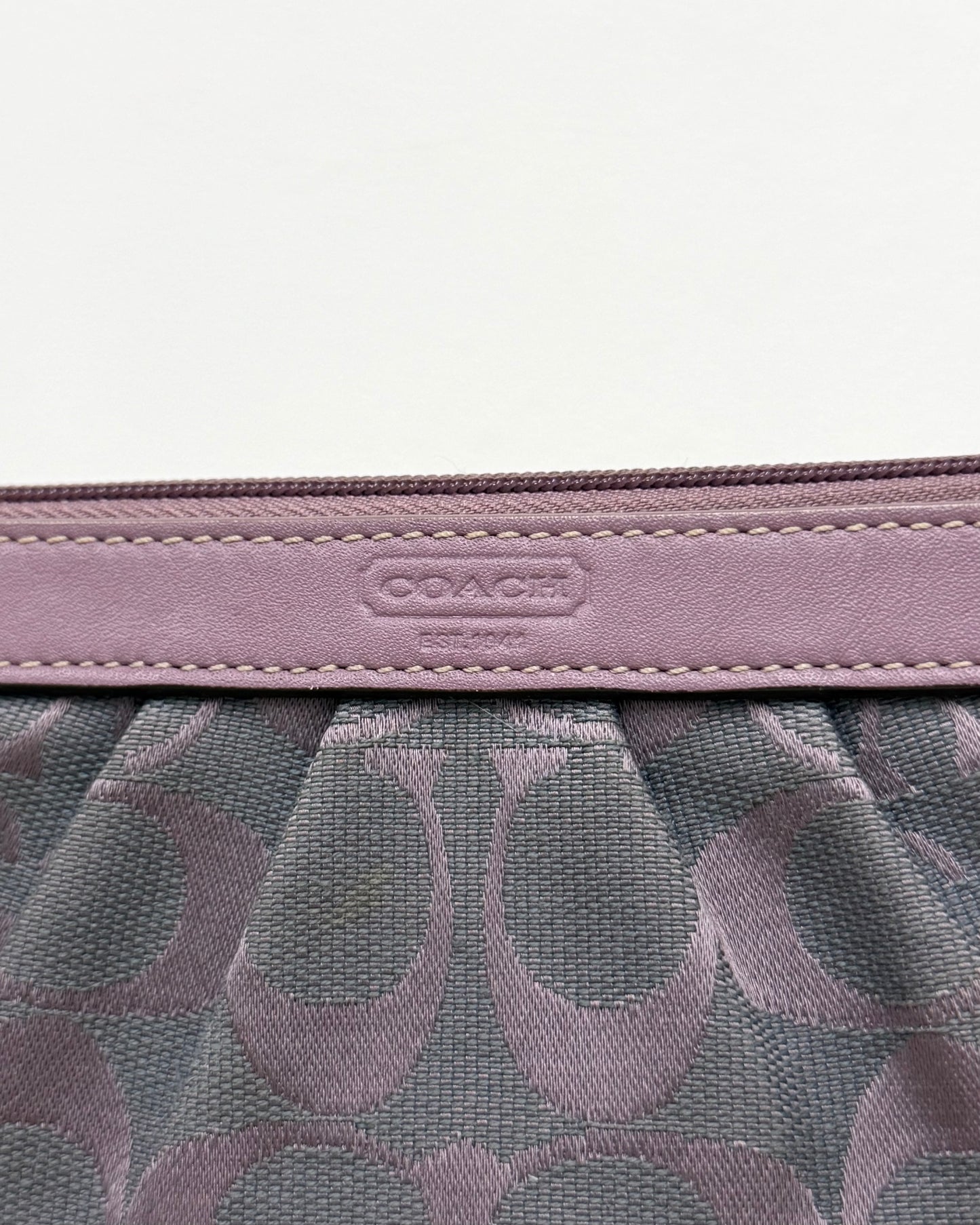 Coach Soho pleated wristlet