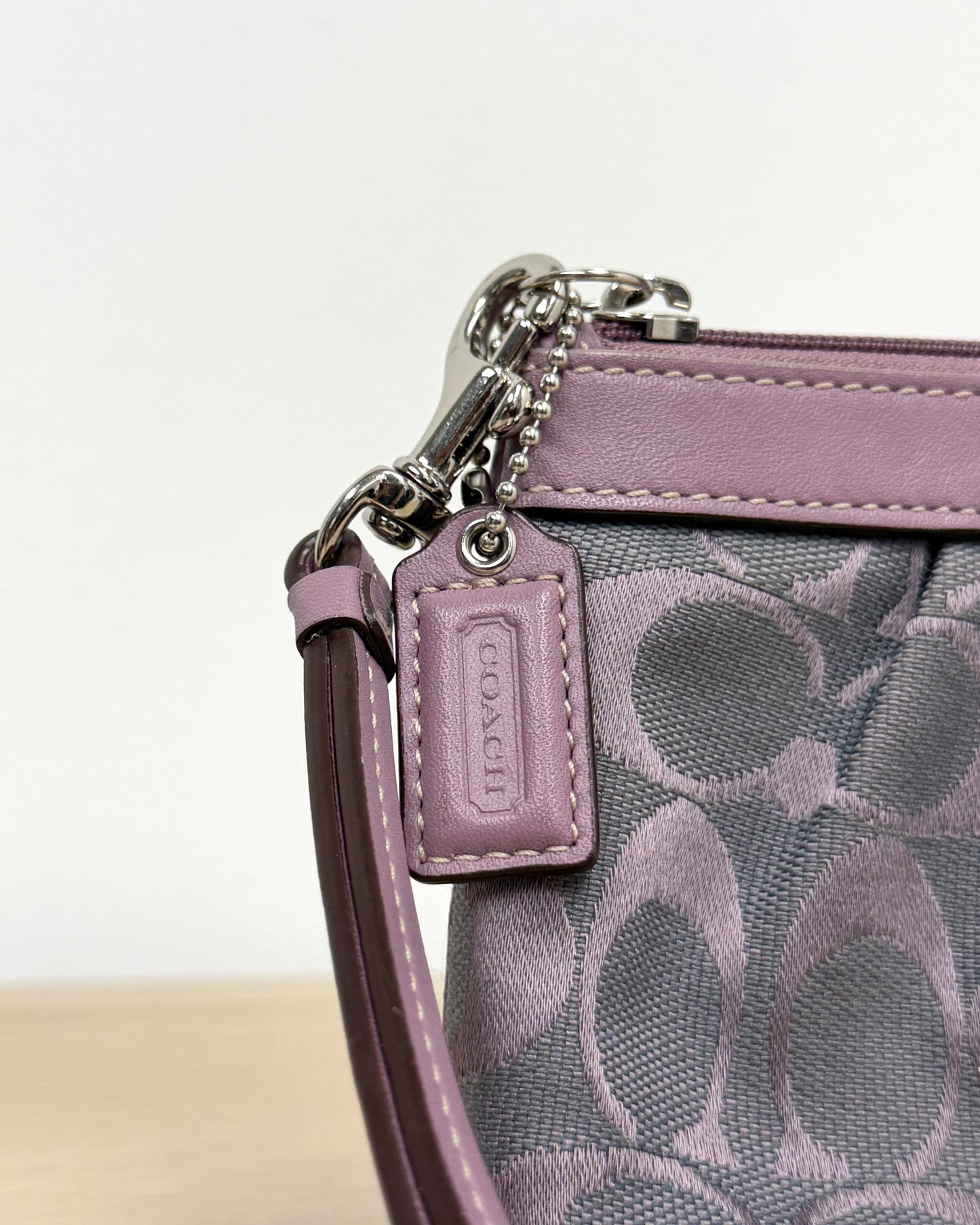 Coach Soho pleated wristlet