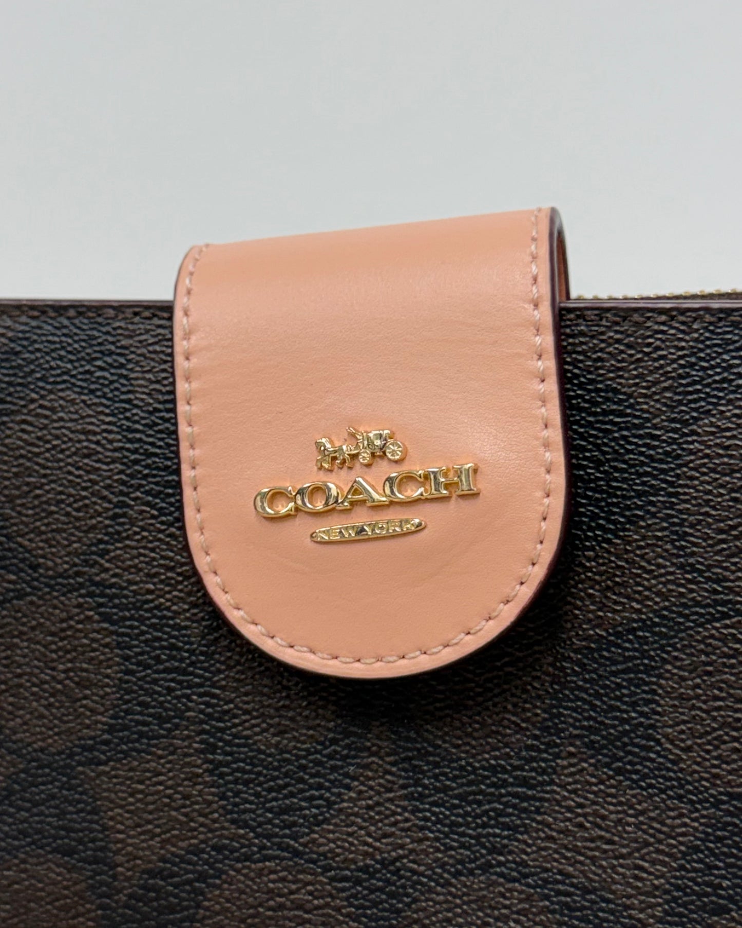 Coach Phone Wallet in Signature Canvas