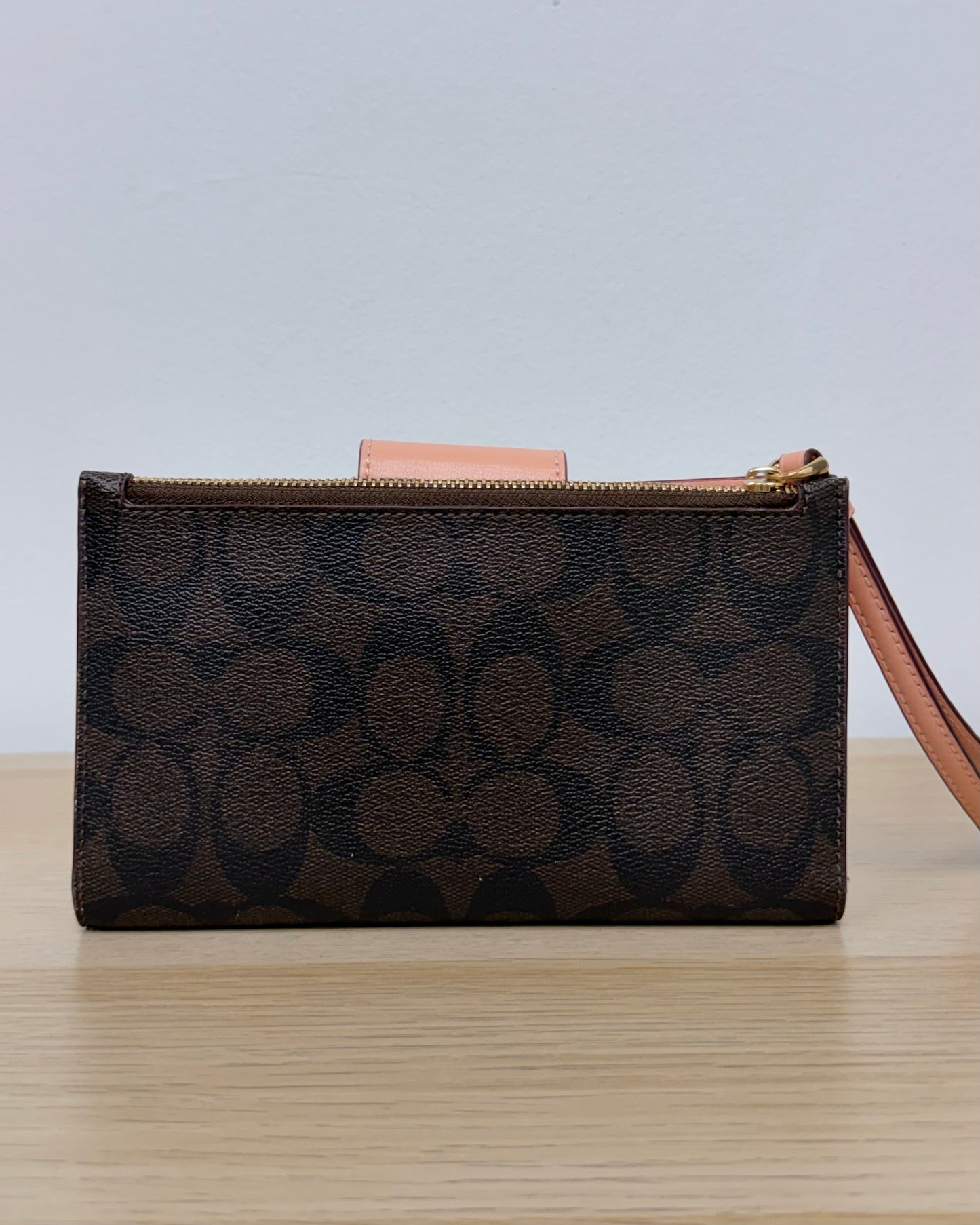 Coach Phone Wallet in Signature Canvas