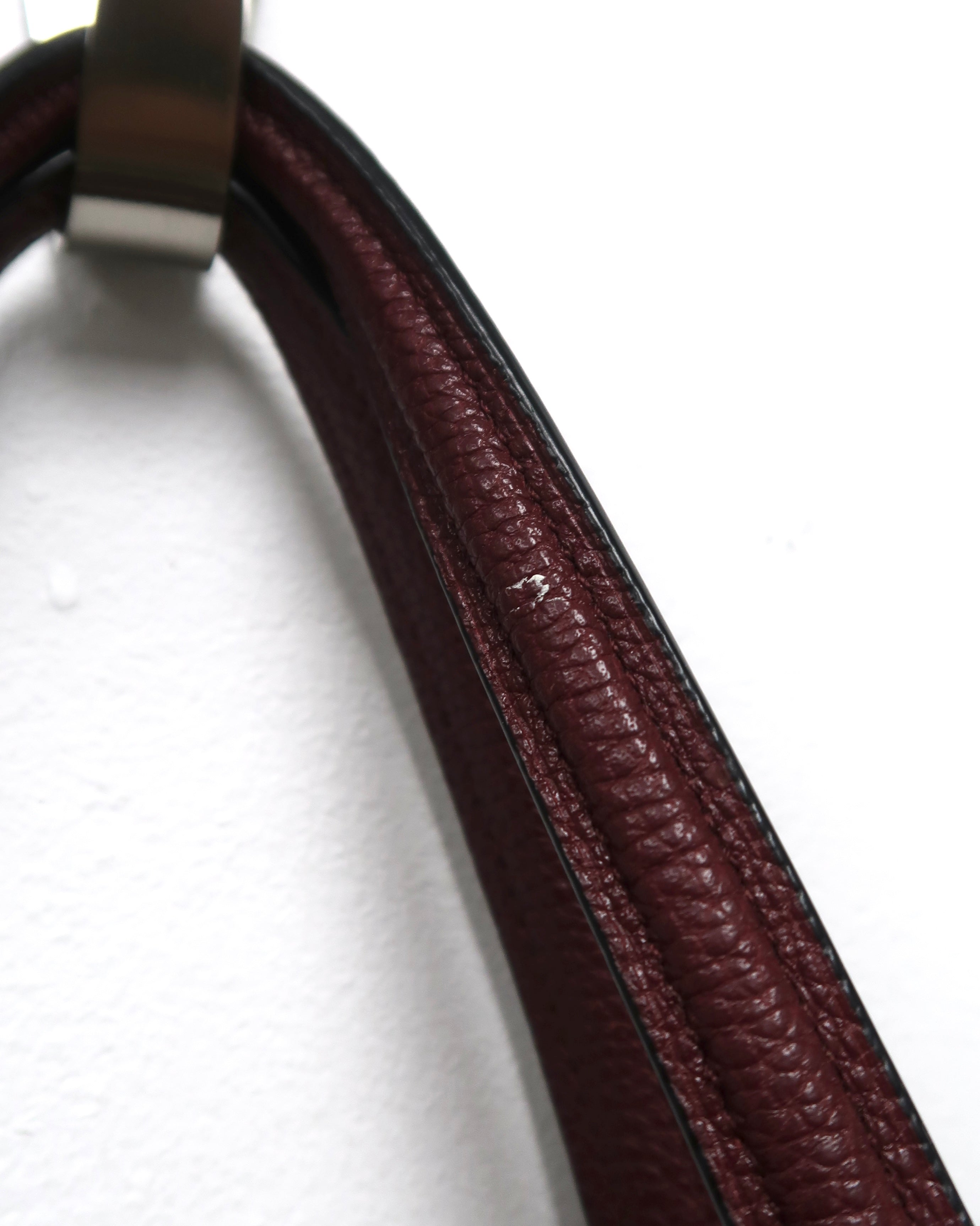 Burgundy Coach Prairie Pebbled Leather Satchel