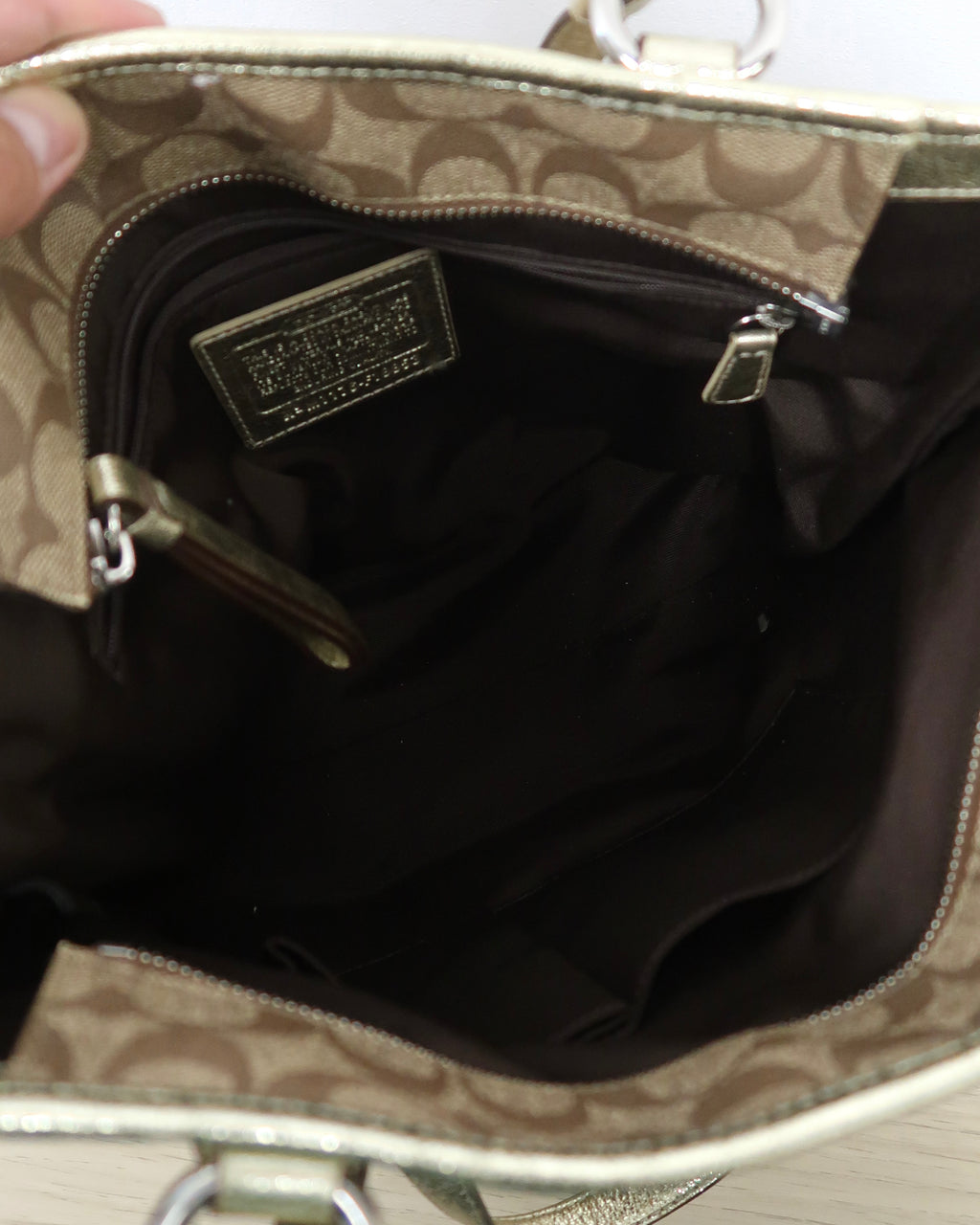 Coach Heritage Star Print Signature C Tote Bag