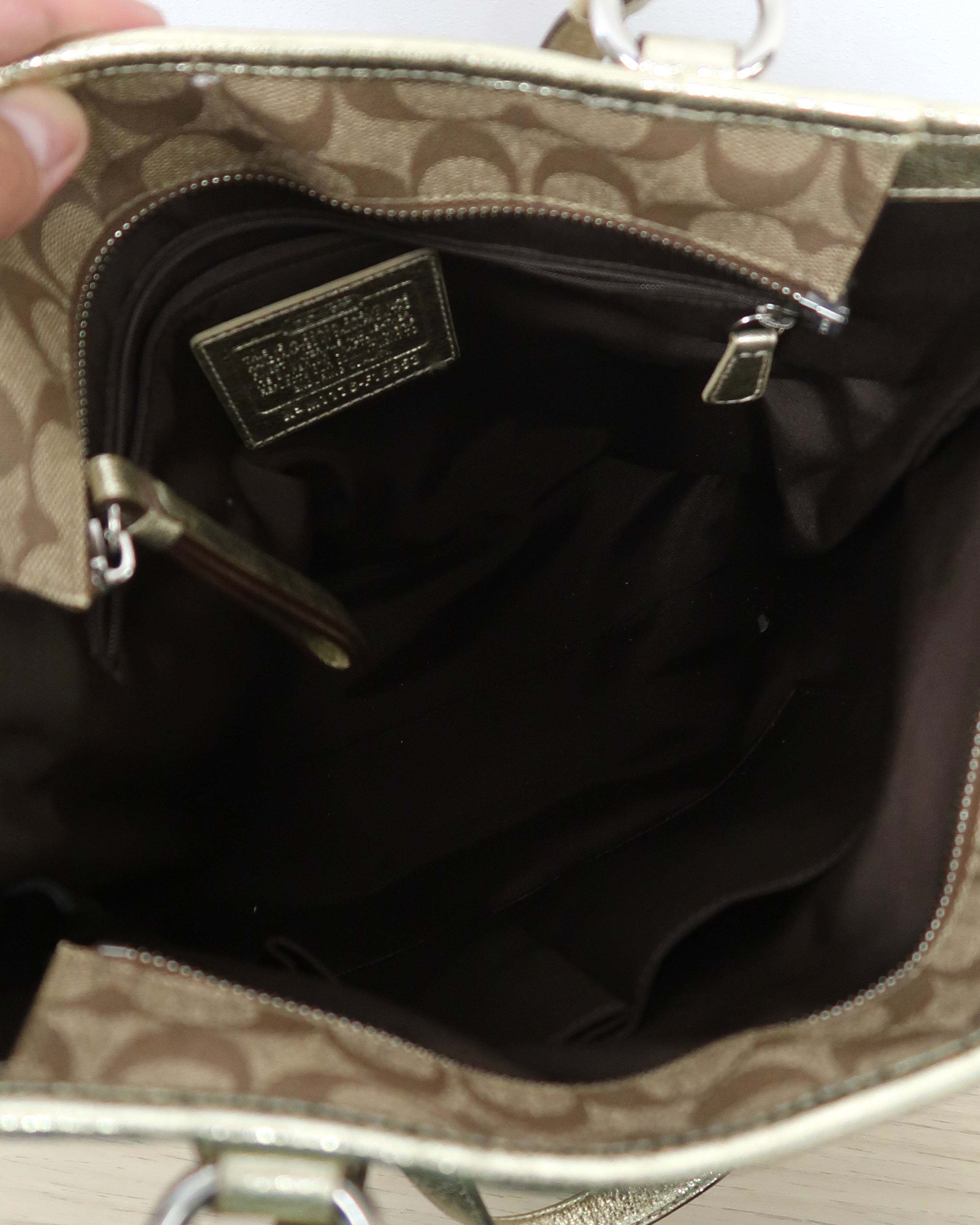 Coach Heritage Star Print Signature C Tote Bag