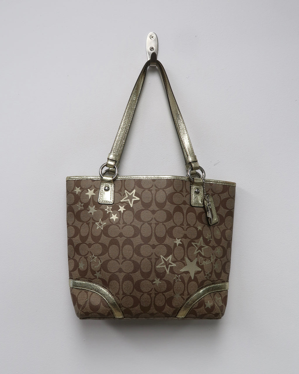 Coach Heritage Star Print Signature C Tote Bag