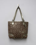 Coach Heritage Star Print Signature C Tote Bag