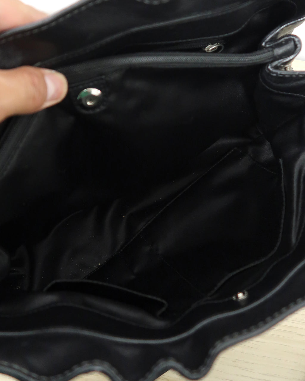 Black Pebbled Leather Coach Penelope Soho Shopper Bag