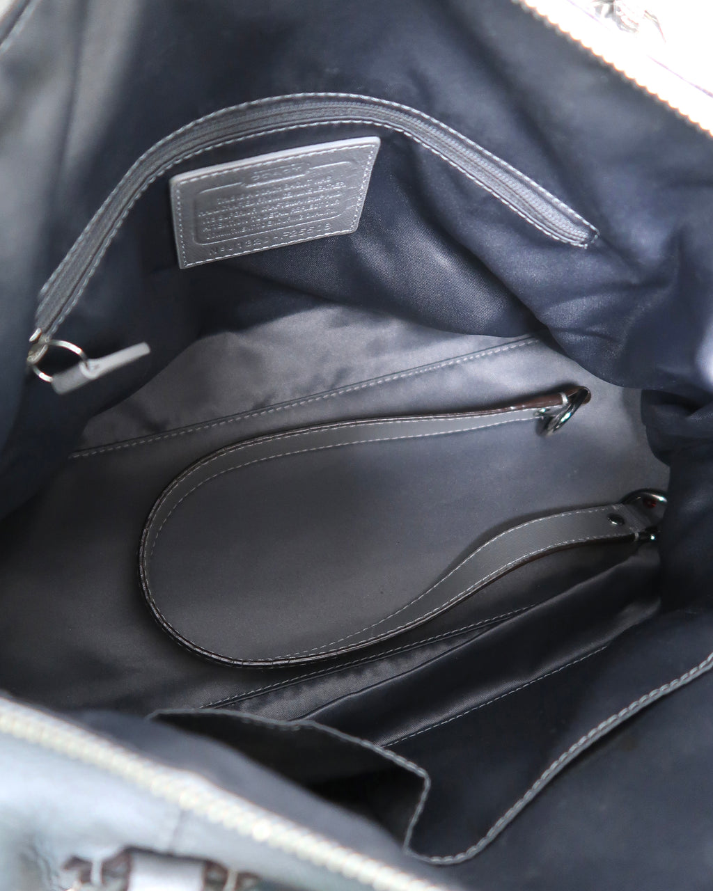Coach Campbell Turnlock Leather Satchel
