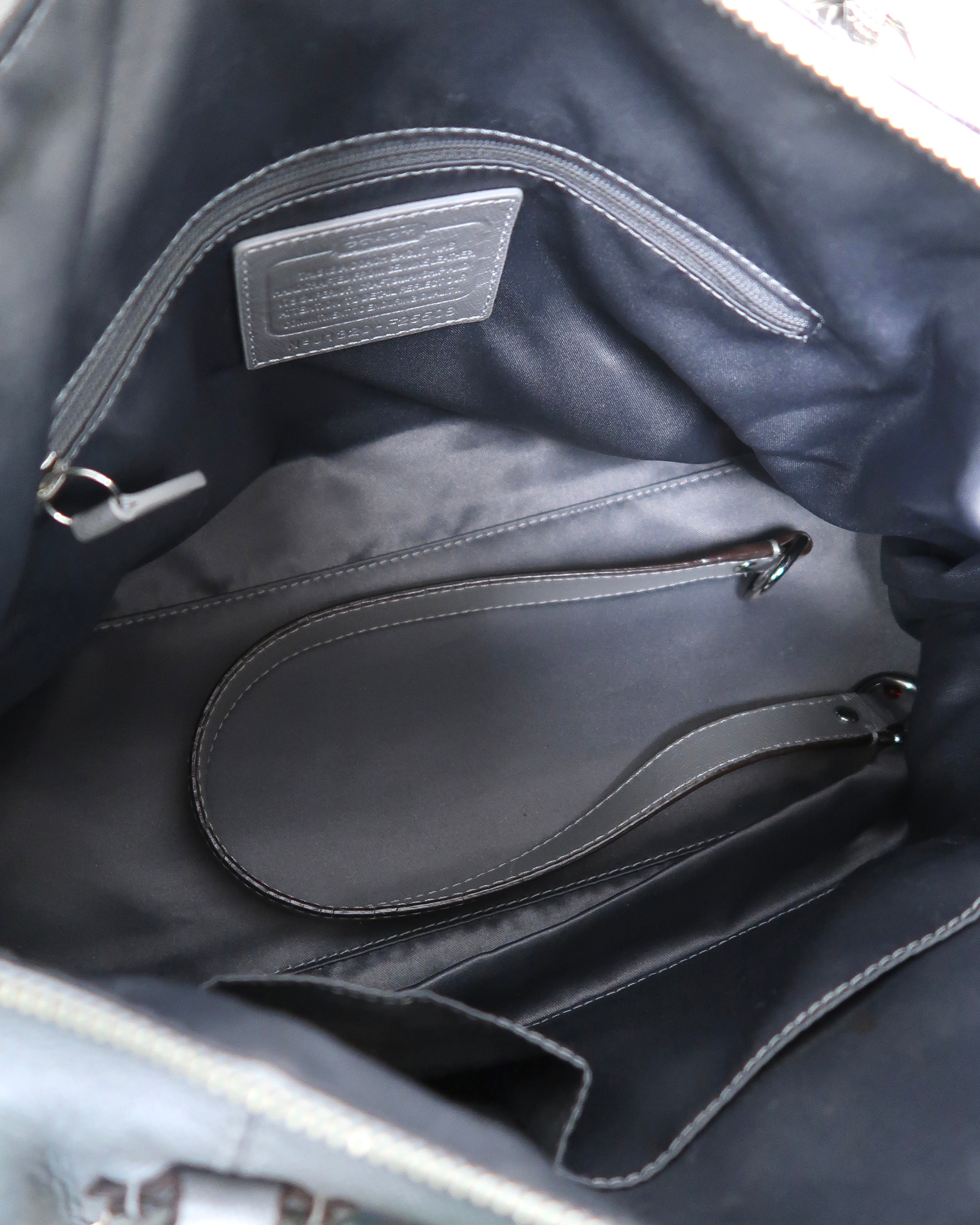 Coach Campbell Turnlock Leather Satchel