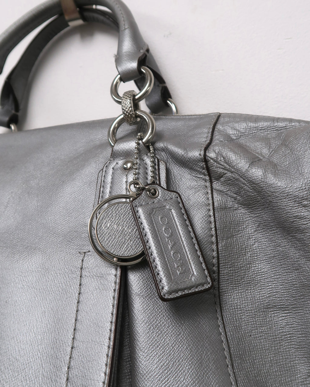 Coach Campbell Turnlock Leather Satchel