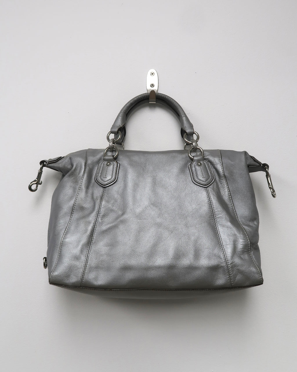 Coach Campbell Turnlock Leather Satchel