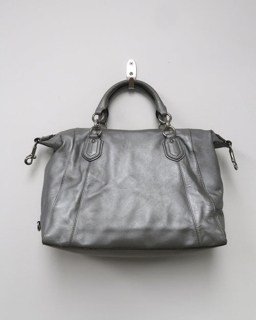 Coach Campbell Turnlock Leather Satchel